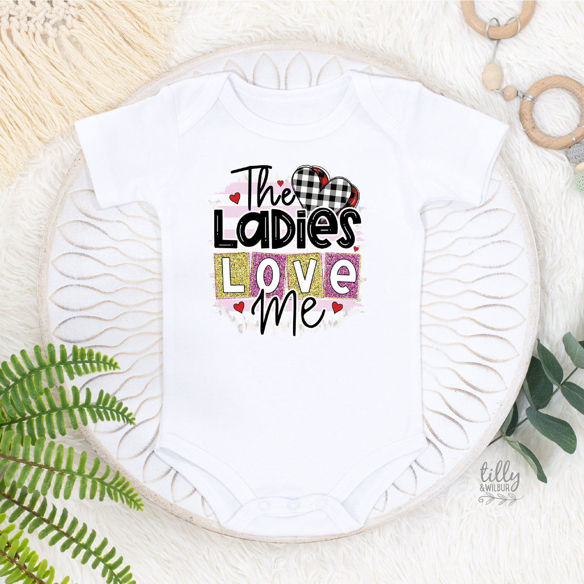 The Ladies Love Me Baby Bodysuit, Valentine's Day Baby Bodysuit, My 1st Valentines Day Onesie, Funny Valentine's Day Gift, Ladies Man Onesie