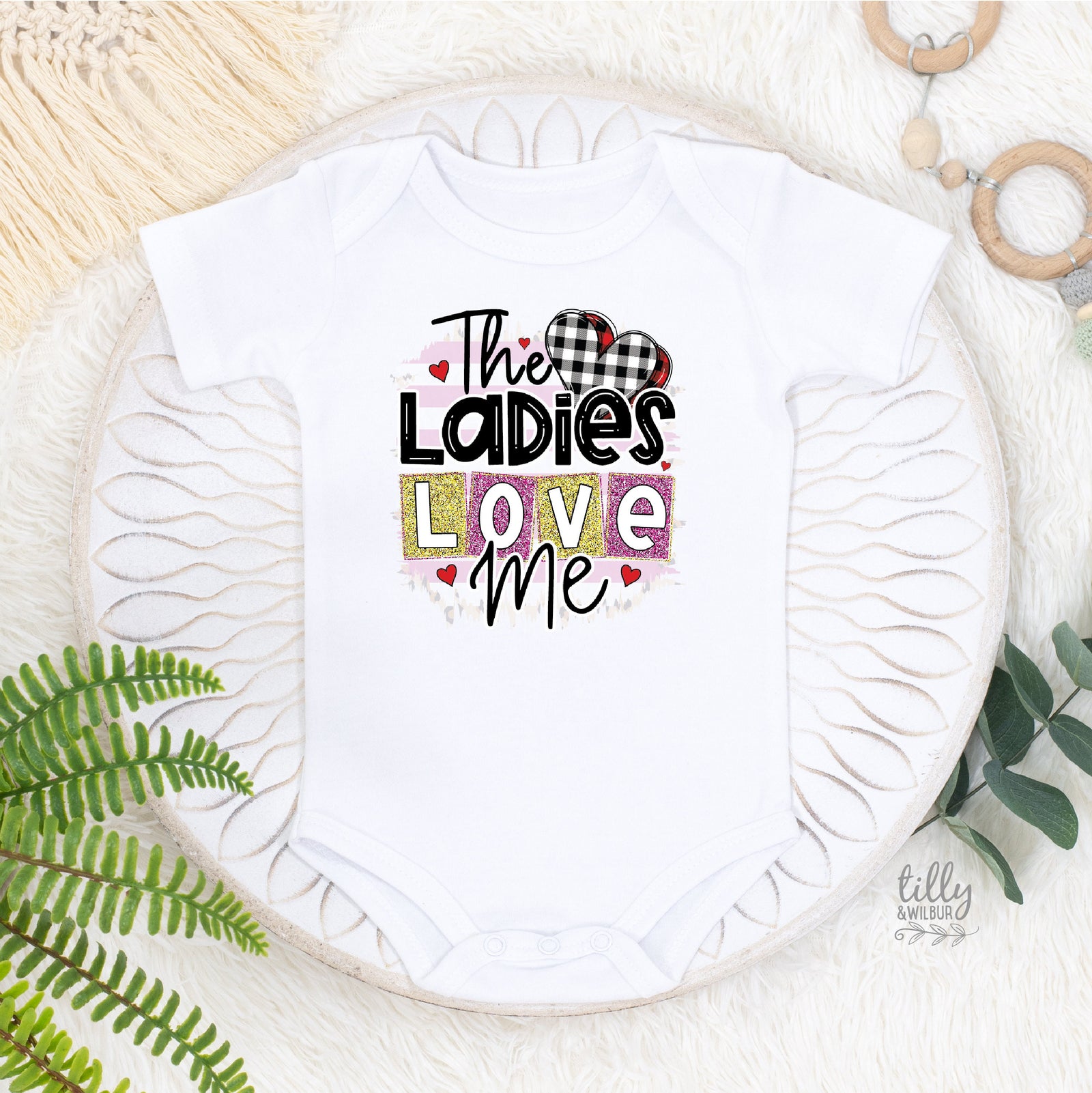 The Ladies Love Me Baby Bodysuit, Valentine's Day Baby Bodysuit, My 1st Valentines Day Onesie, Funny Valentine's Day Gift, Ladies Man Onesie