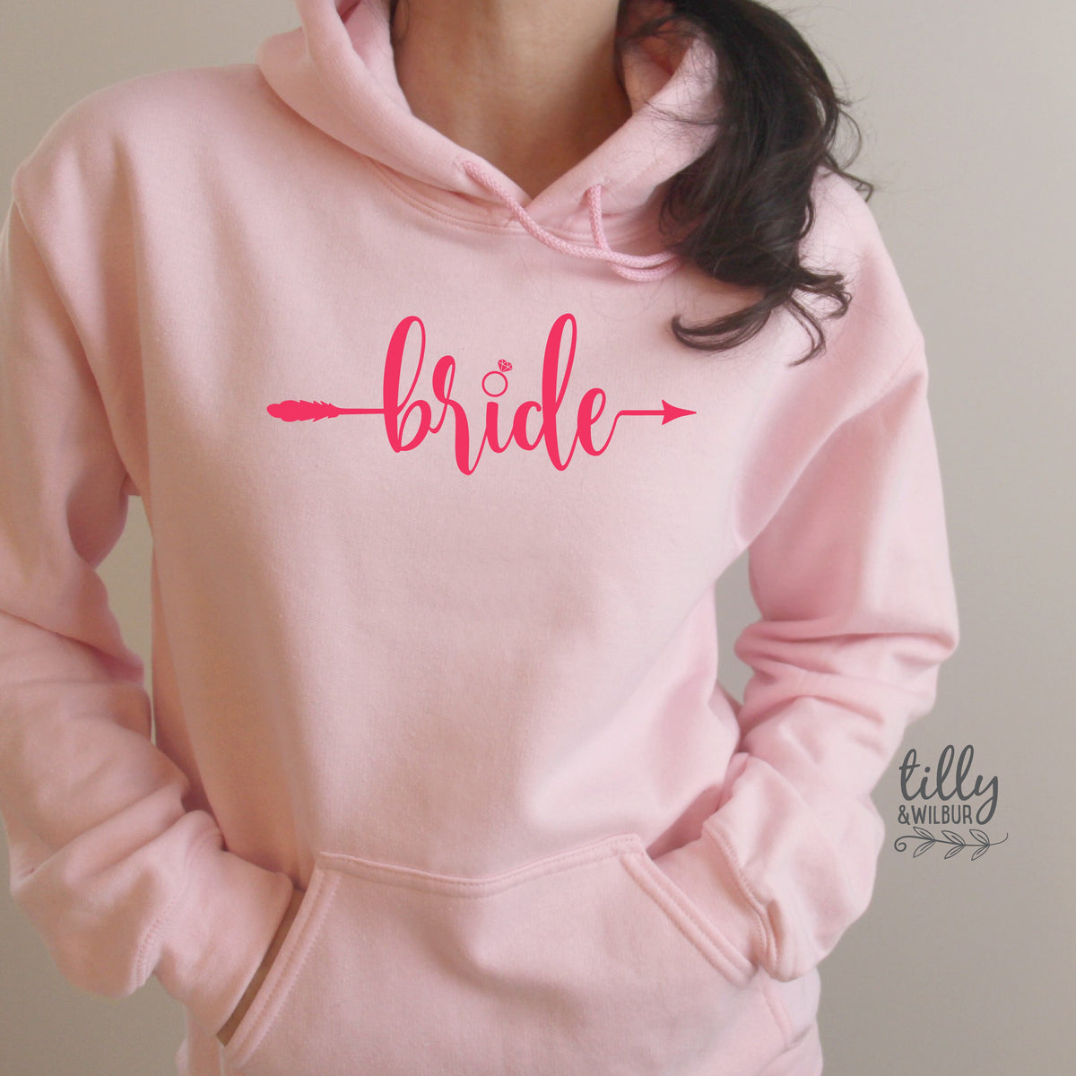Bride Women's Hoodie, Wedding Gift, Wedding Party, Bridal Party, Newlywed, His and Hers, Bride T-Shirt, Hens Night, Bride-To-Be, Bride Tee