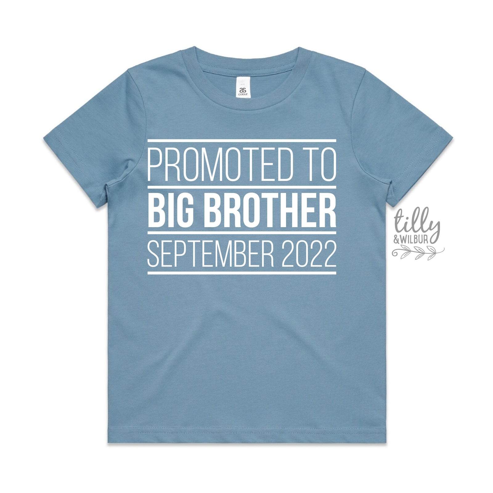 Promoted To Big Big Brother T-Shirt, I'm Going To Be A Big Brother T-Shirt, Personalised Pregnancy Announcement T-Shirt, Sibling T-Shirt