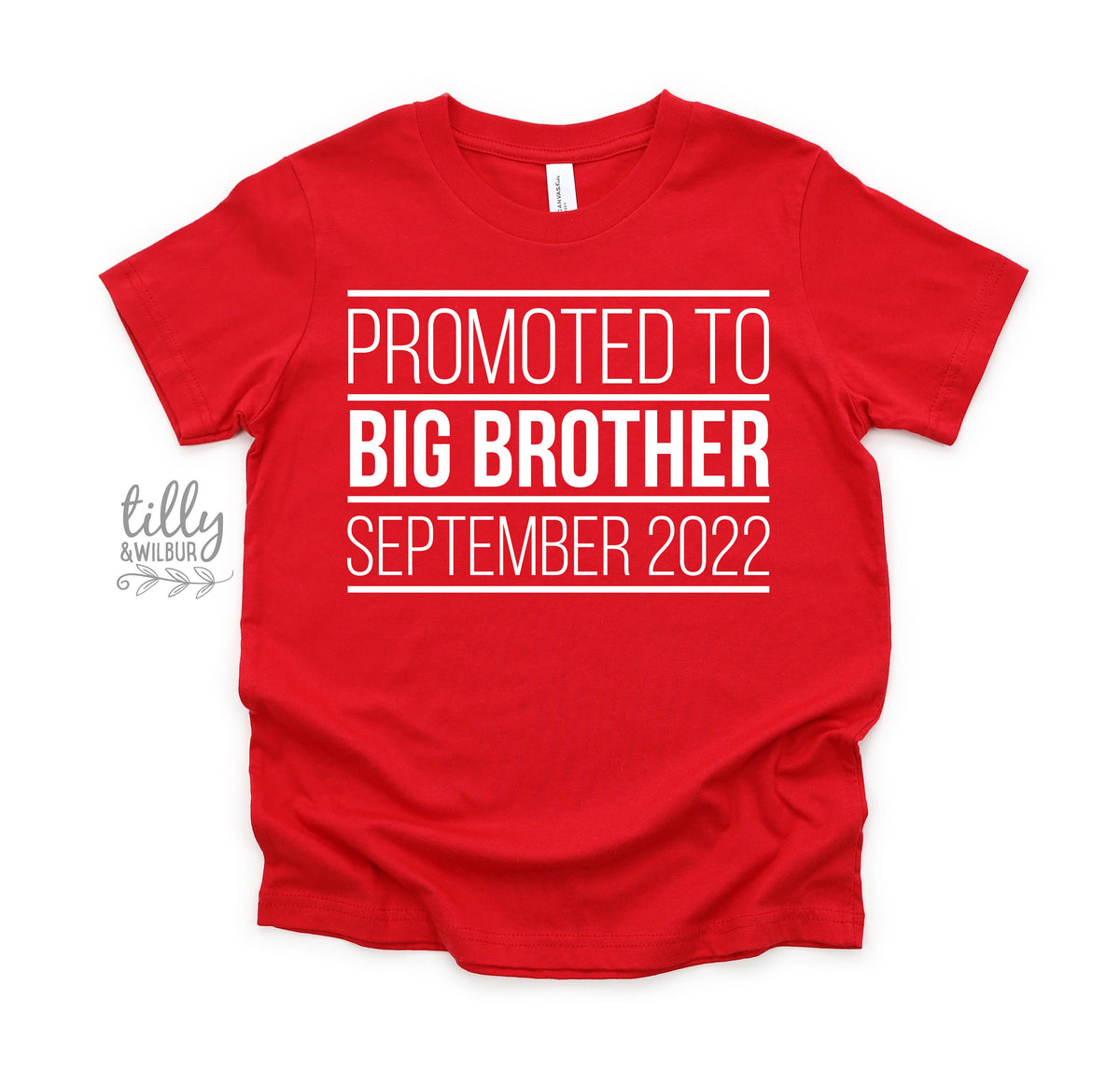 Promoted To Big Big Brother T-Shirt, I'm Going To Be A Big Brother T-Shirt, Personalised Pregnancy Announcement T-Shirt, Sibling T-Shirt