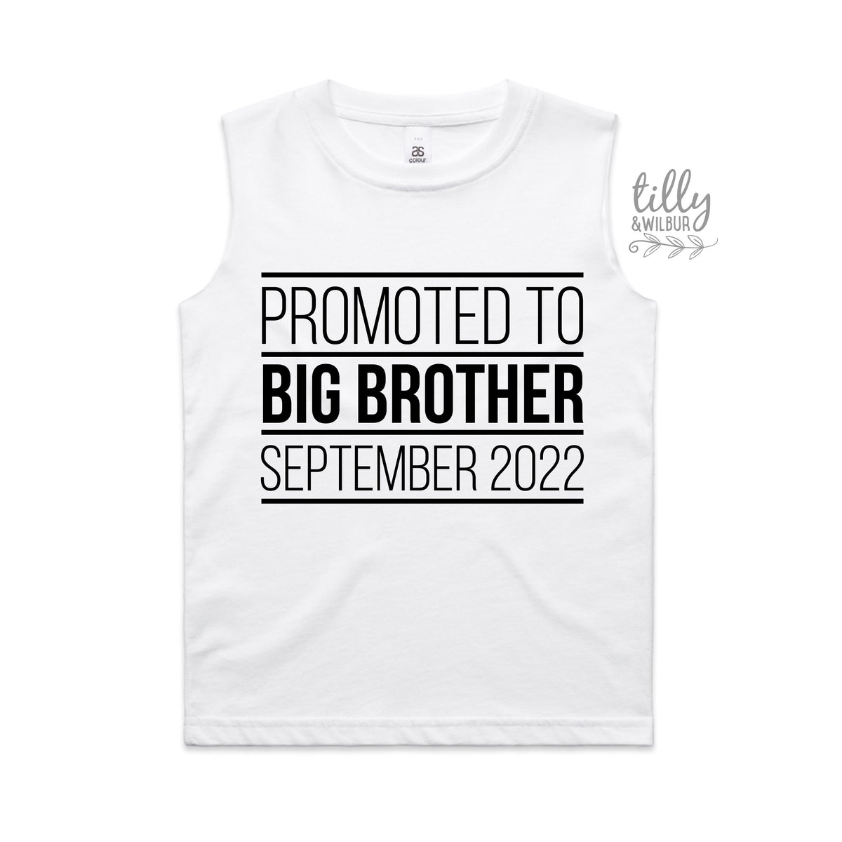 Promoted To Big Big Brother T-Shirt, I'm Going To Be A Big Brother T-Shirt, Personalised Pregnancy Announcement T-Shirt, Sibling T-Shirt