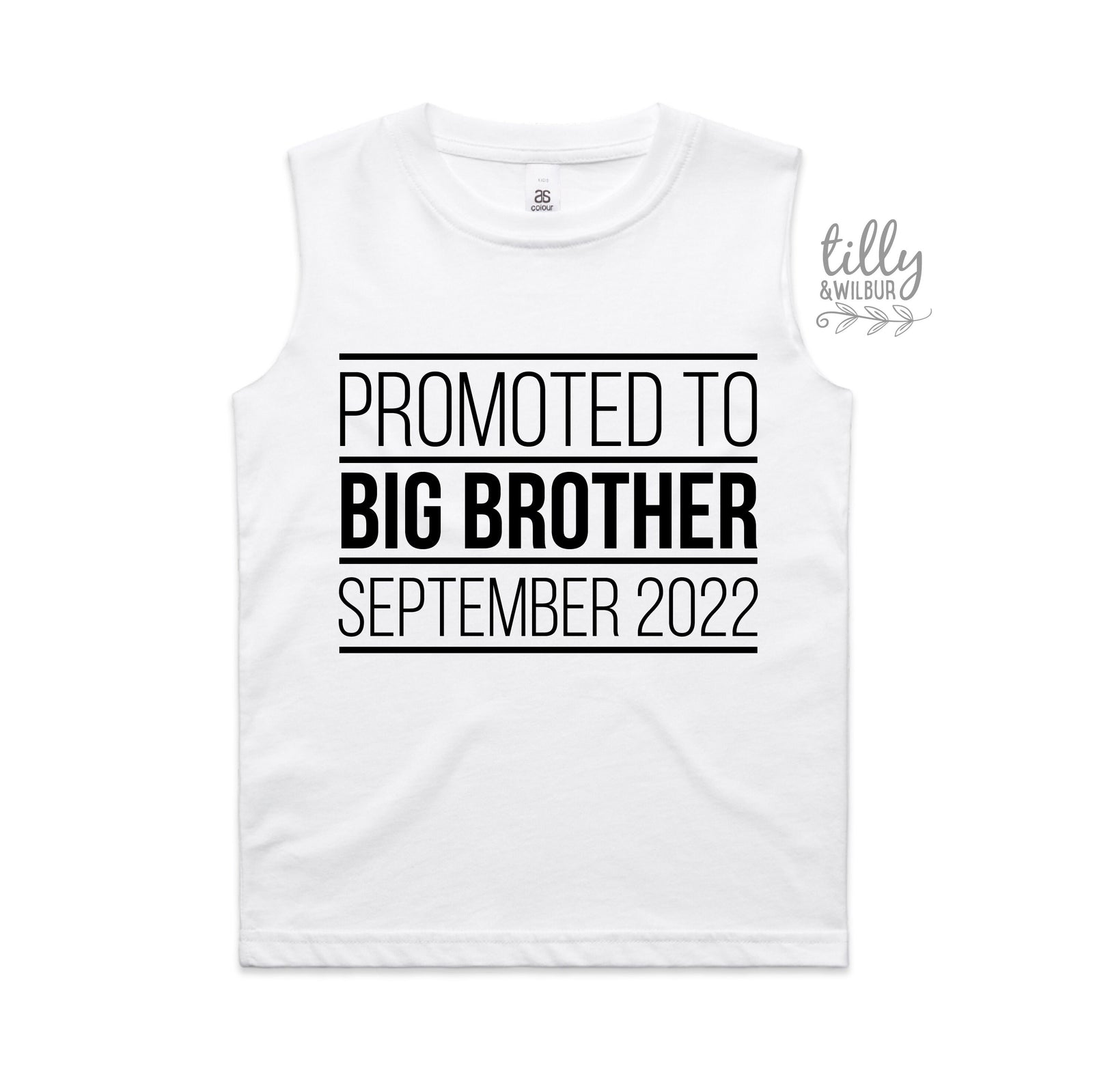 Promoted To Big Big Brother T-Shirt, I'm Going To Be A Big Brother T-Shirt, Personalised Pregnancy Announcement T-Shirt, Sibling T-Shirt