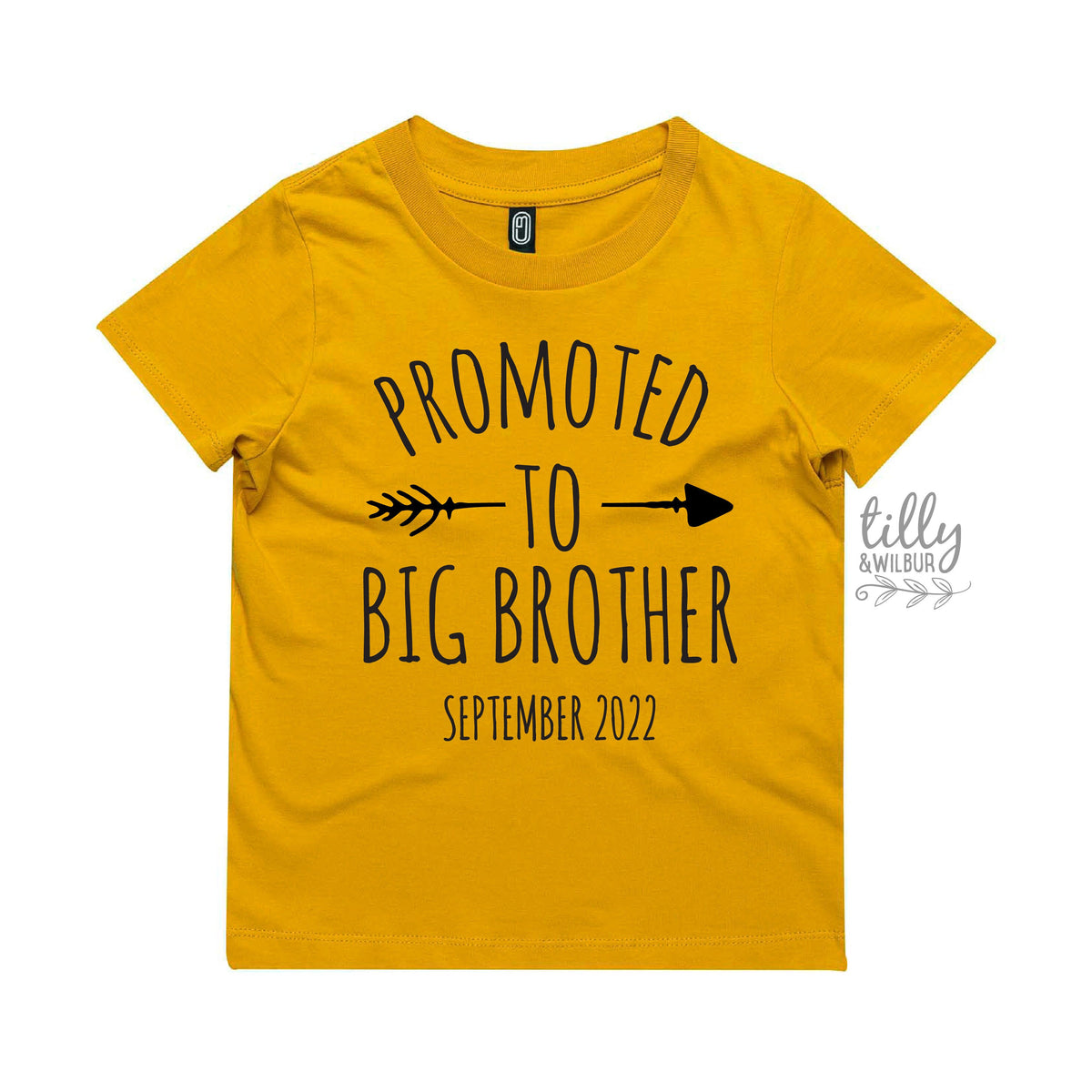 Promoted To Big Brother T-Shirt For Boys, Personalised Due Date, Big Brother Shirt, I'm Going To Be A Big Brother, Pregnancy Announcement