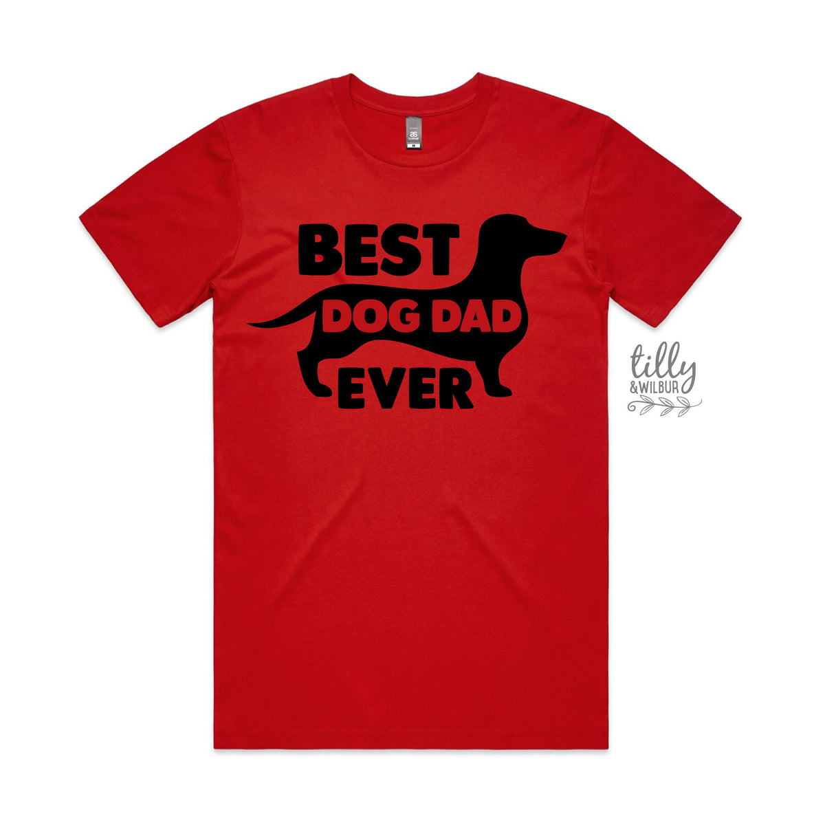 Best Dog Dad Ever T-Shirt, Dachshund T-Shirt, Sausage Dog Shirt, Wiener Clothing, Weiner Father's Day Tee, Black Cotton, Birthday, Doxie Tee