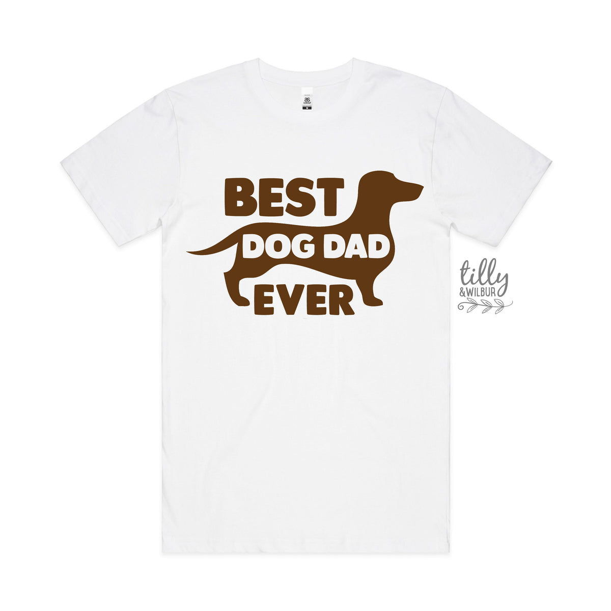 Best Dog Dad Ever T-Shirt, Dachshund T-Shirt, Sausage Dog Shirt, Wiener Clothing, Weiner Father's Day Tee, Black Cotton, Birthday, Doxie Tee