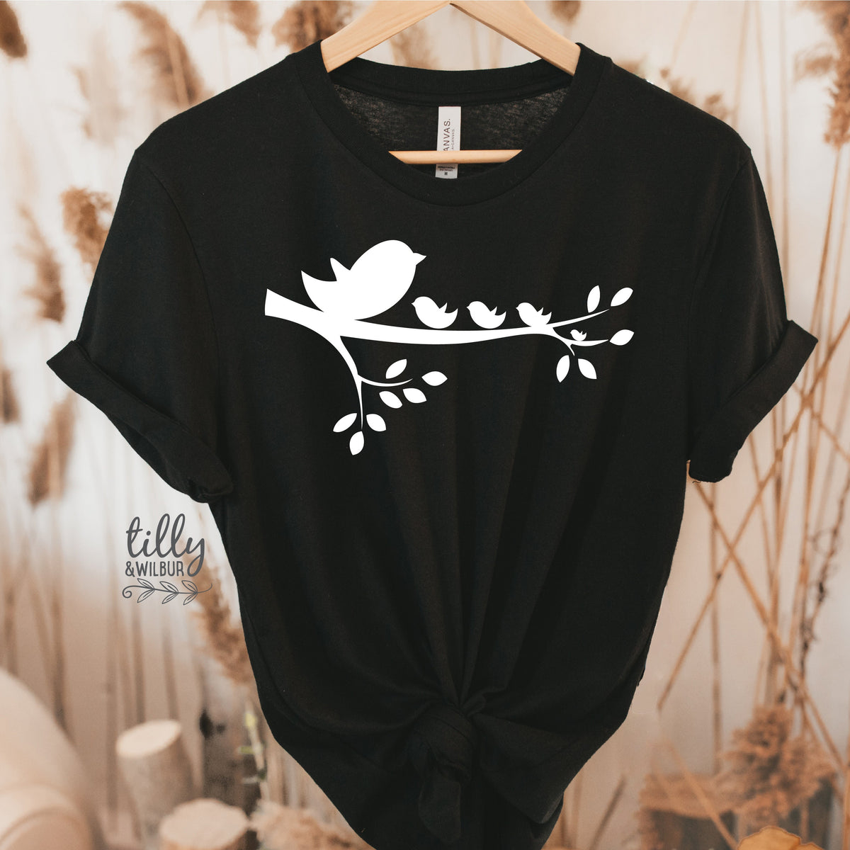 Mother's Day T-Shirt, Personalise Number Of Little Birds Per Number Of Children, First Mother's Day, 1st Mother's Day, Mama And Me, Best Mum