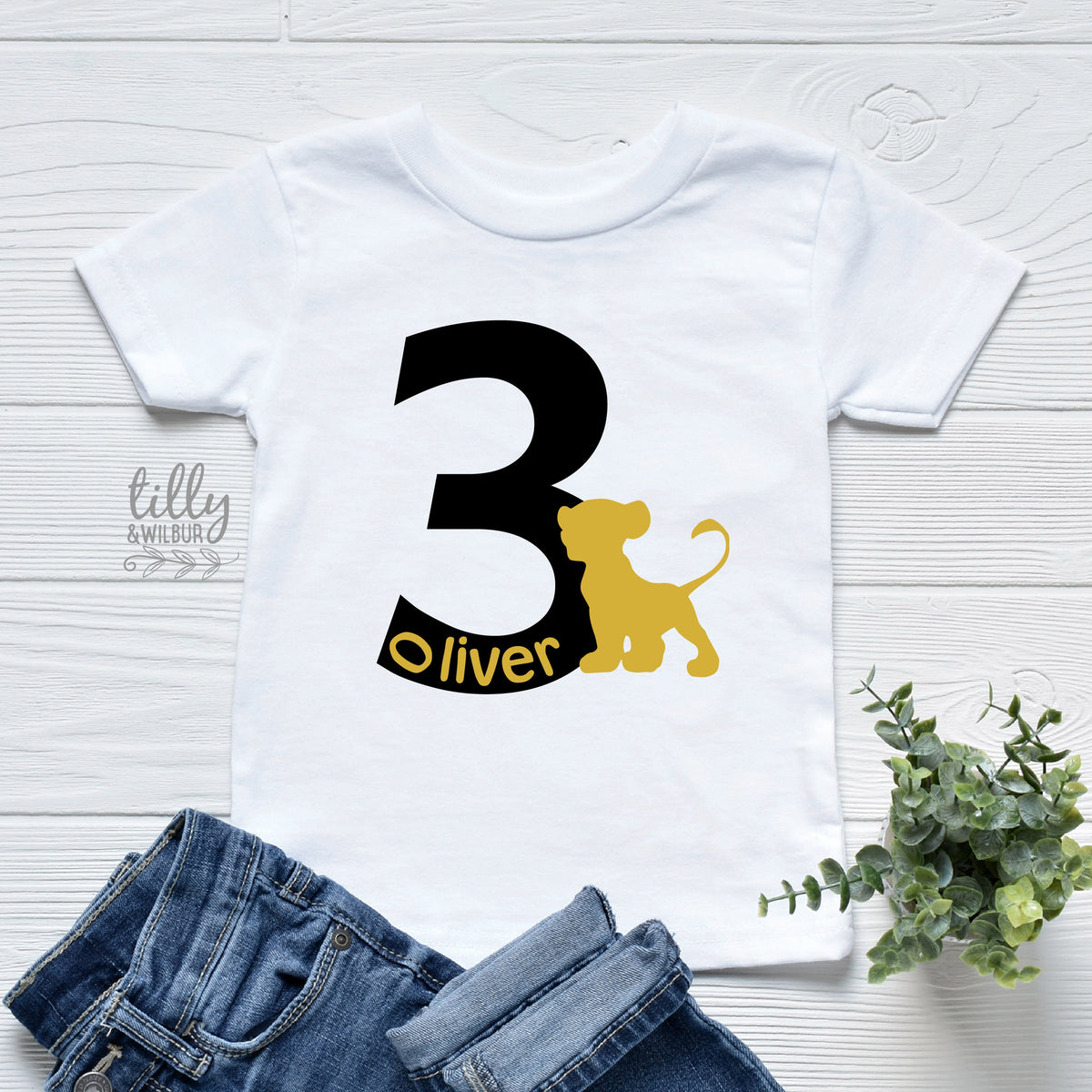3rd Birthday Lion King T-Shirt, Simba Theme Birthday Party, Personalised Birthday T-Shirt, Lion King Birthday Party, Third Birthday T-Shirt
