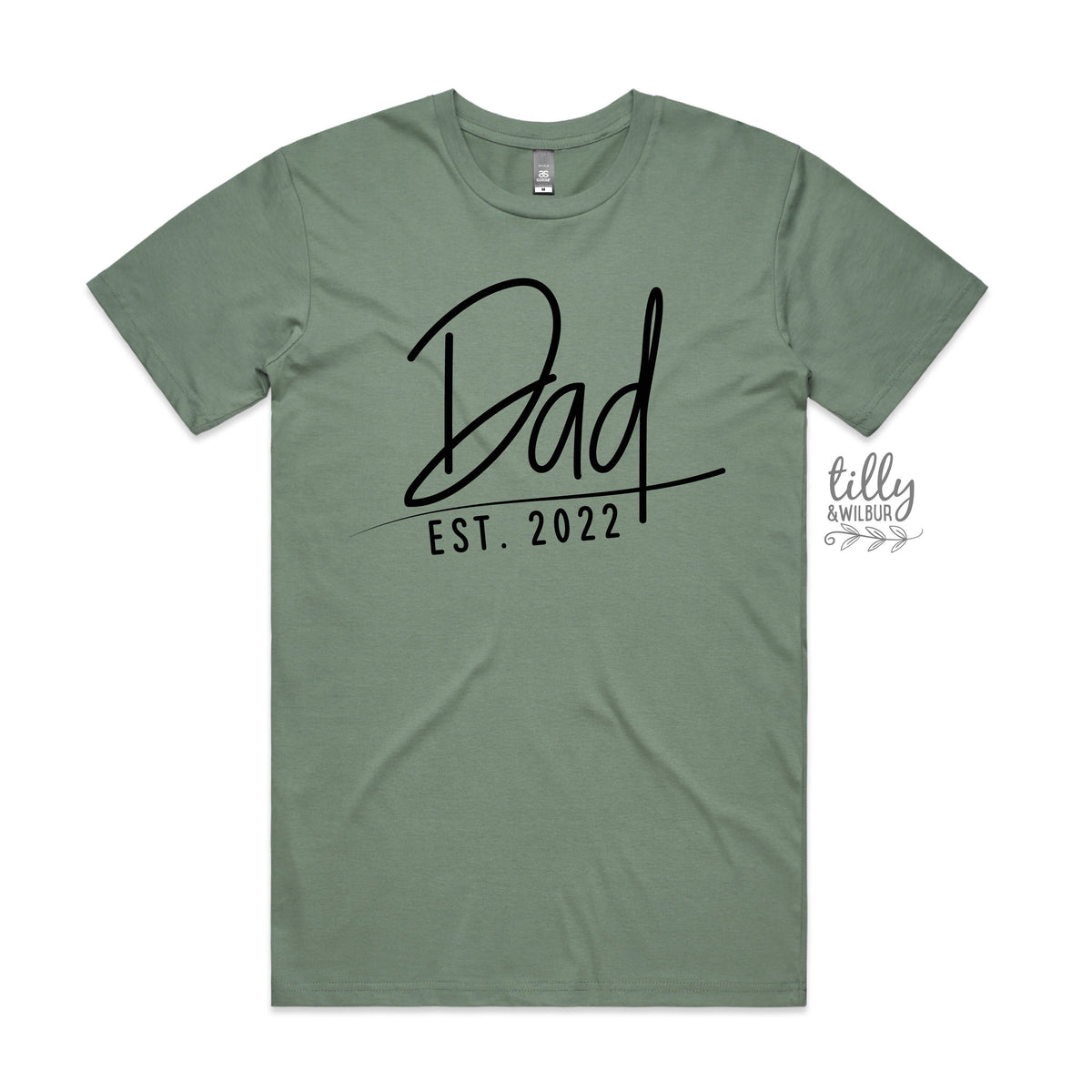 Dad Est. T-Shirt, Personalised Dad T-Shirt, Father's Day Gift, Men's Shirt Gift, Pregnancy Announcement Tee, New Dad Gift, Baby Shower Gift