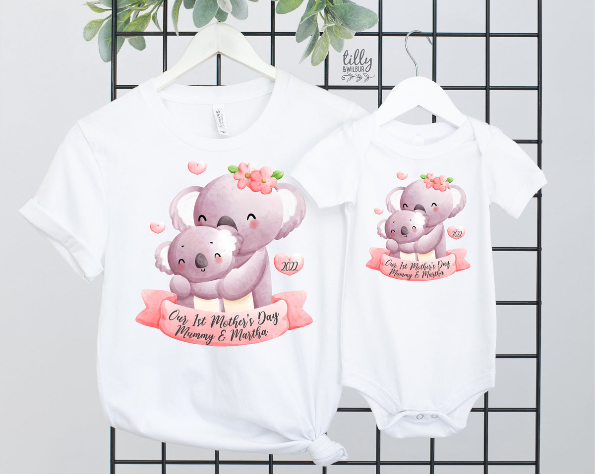 Our First Mother's Day 2022, Personalised 1st Mother's Day, Matching Mother's Day,  Matching Mum Baby Outfits, Mother's Day Gift, Mummy & Me