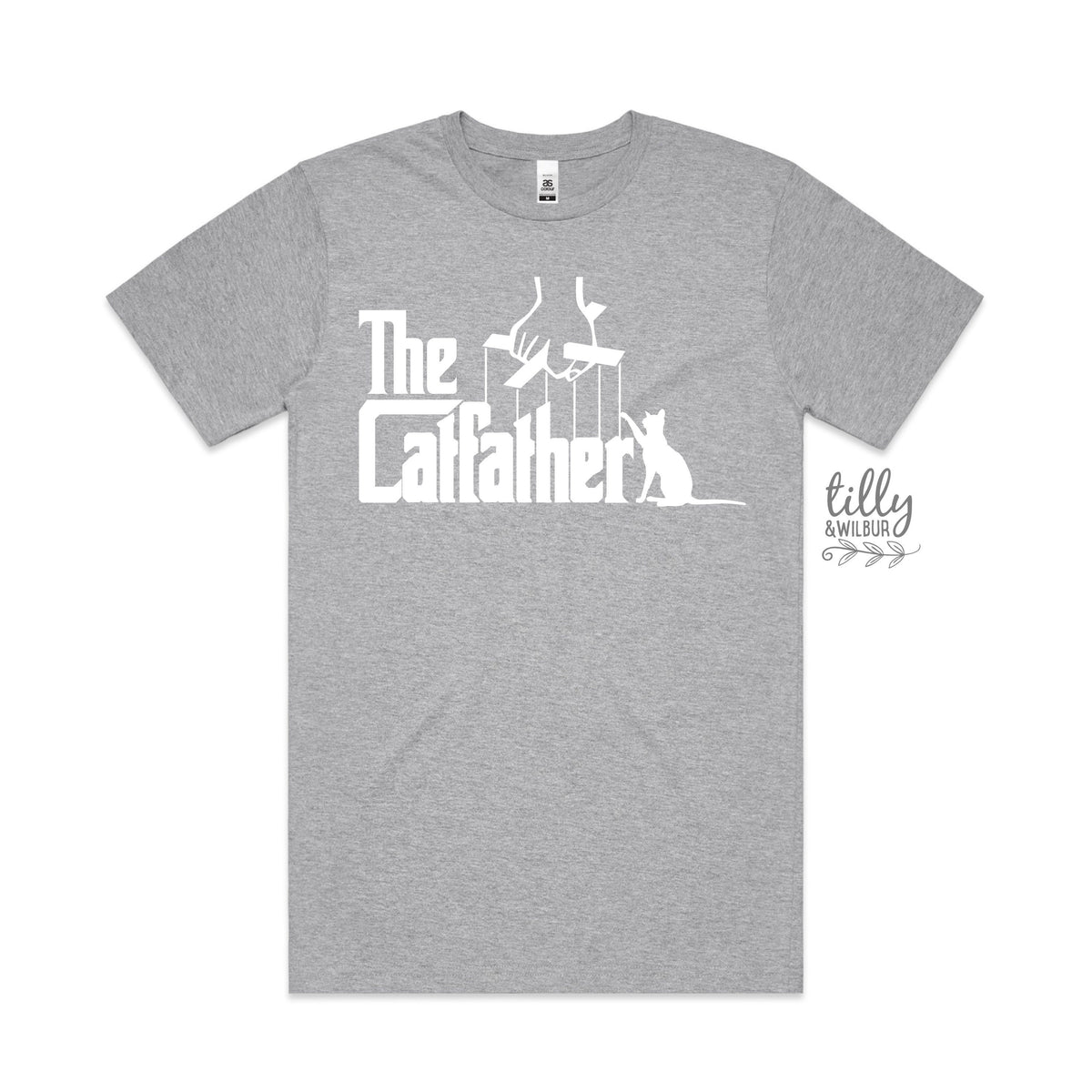 The Catfather T-Shirt, Cat T-Shirt, Funny Cat T-Shirt, Kitty Shirt, Kitten T-Shirt, I Love Cats T-Shirt, Animal Lover, Funny Men's T-Shirt
