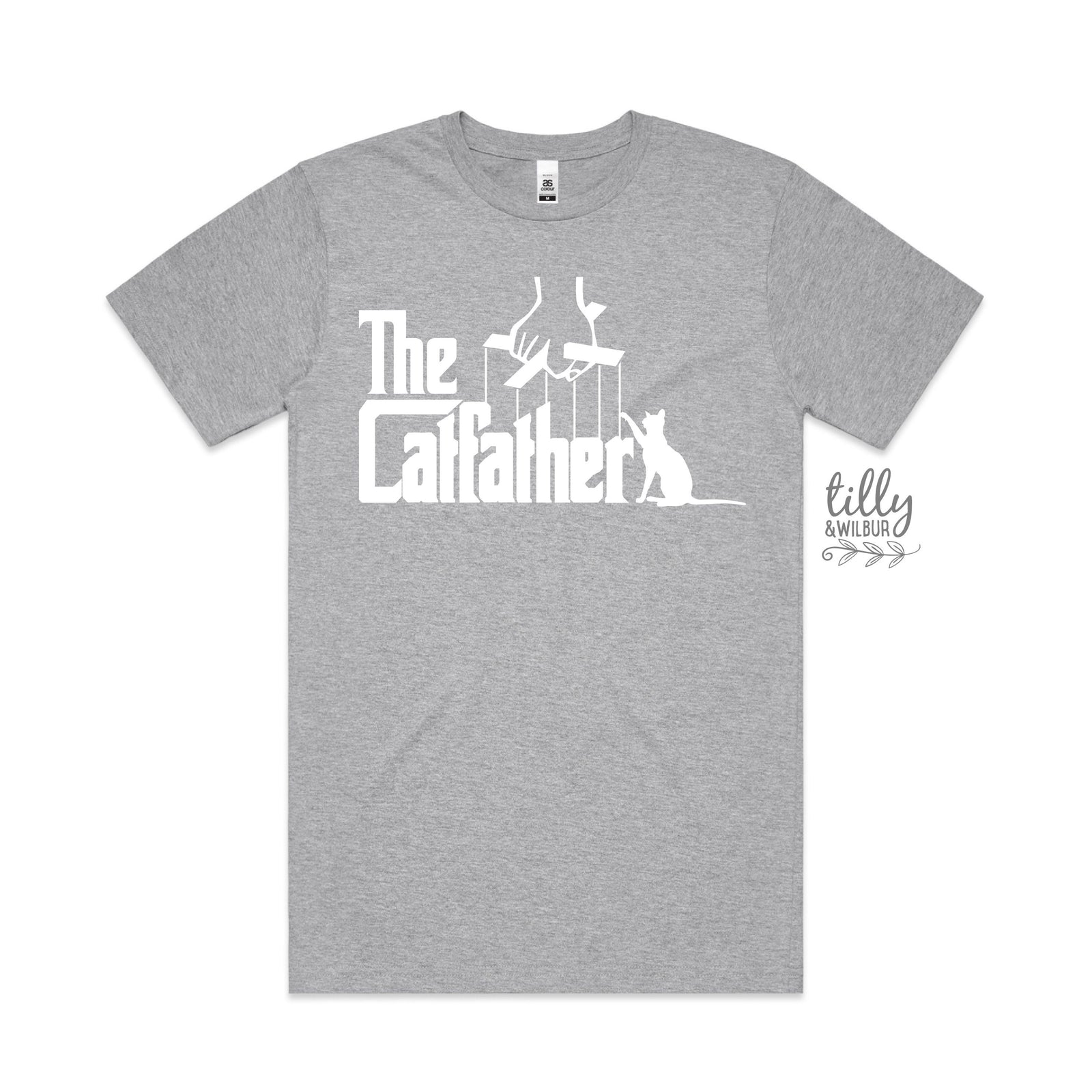 The Catfather T-Shirt, Cat T-Shirt, Funny Cat T-Shirt, Kitty Shirt, Kitten T-Shirt, I Love Cats T-Shirt, Animal Lover, Funny Men's T-Shirt