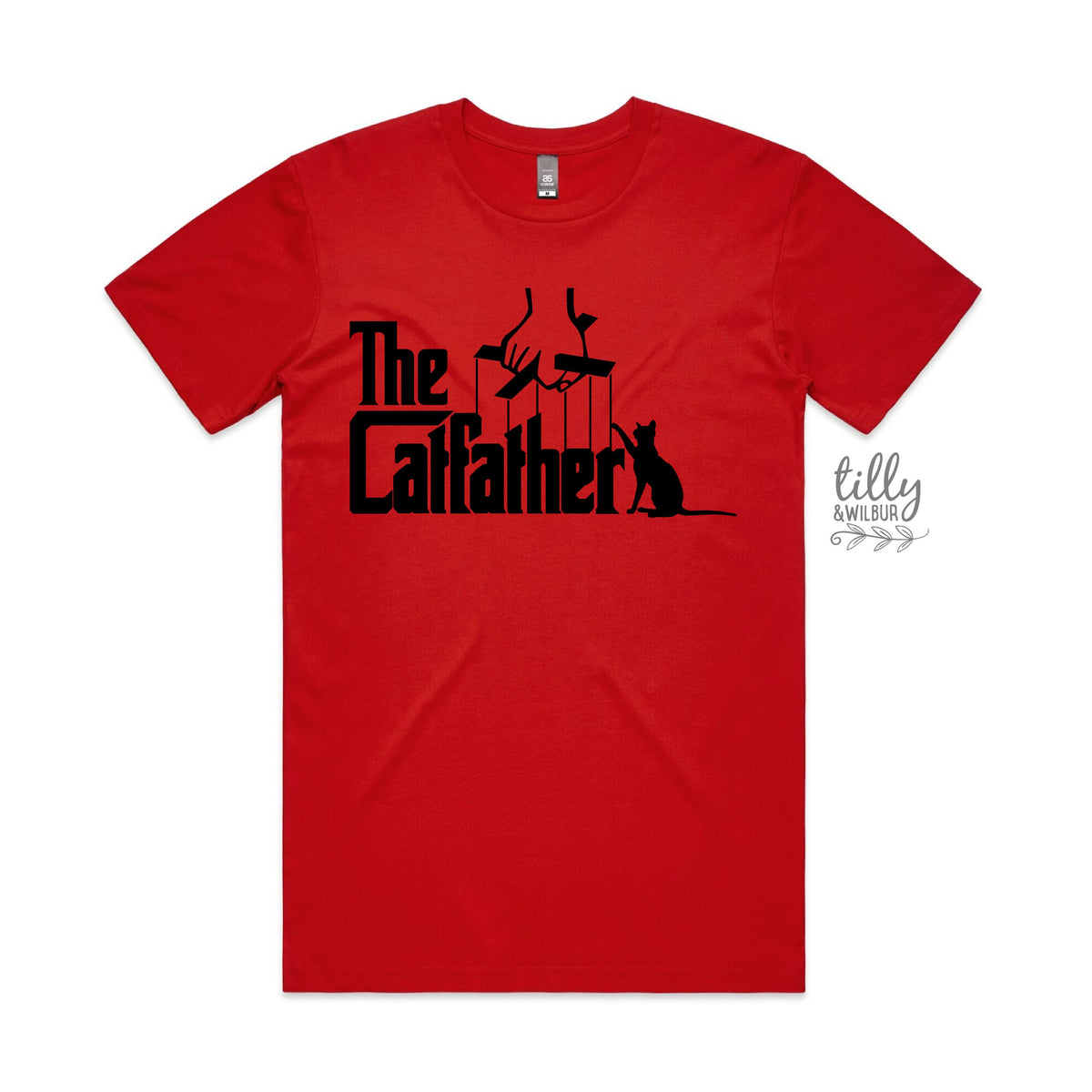 The Catfather T-Shirt, Cat T-Shirt, Funny Cat T-Shirt, Kitty Shirt, Kitten T-Shirt, I Love Cats T-Shirt, Animal Lover, Funny Men's T-Shirt