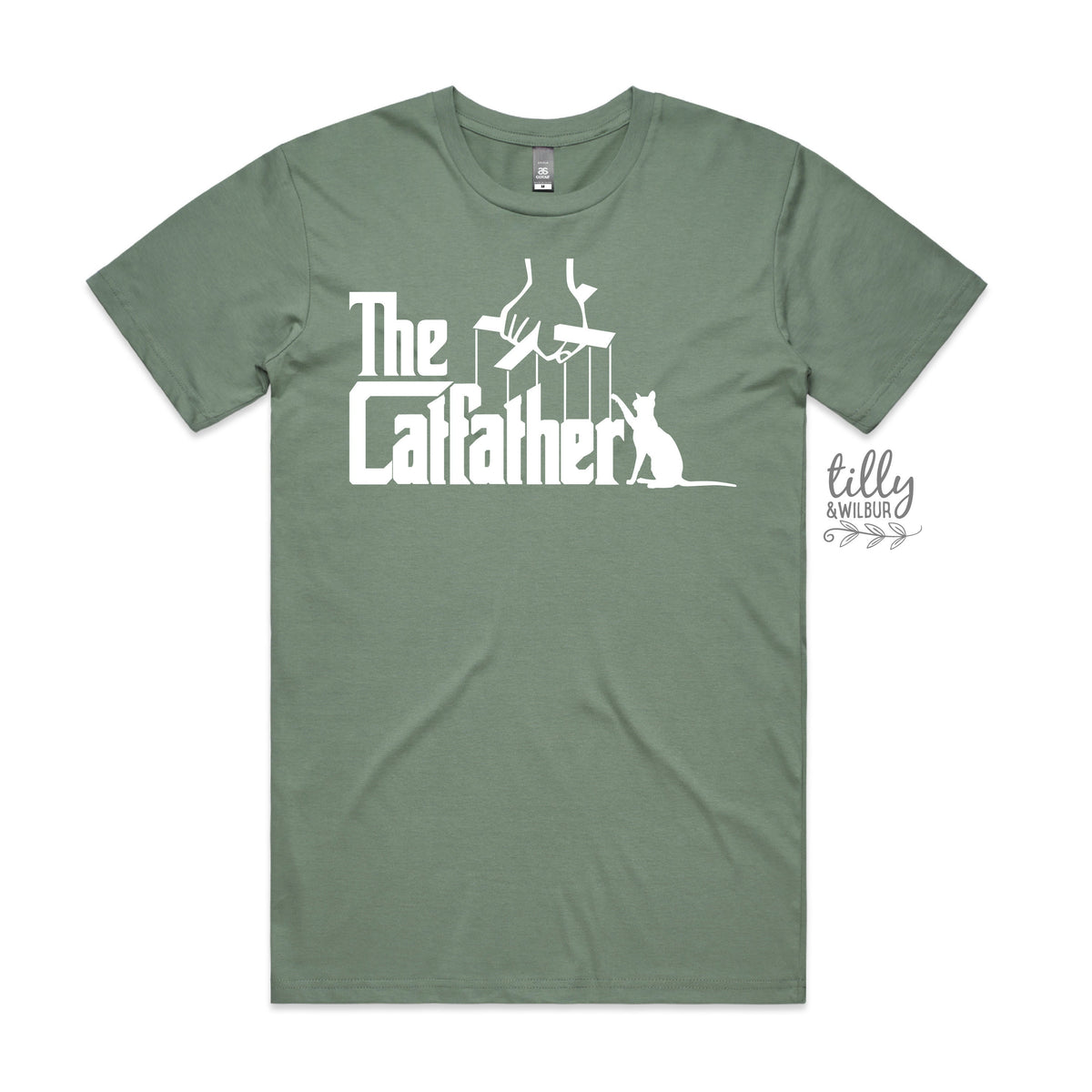 The Catfather T-Shirt, Cat T-Shirt, Funny Cat T-Shirt, Kitty Shirt, Kitten T-Shirt, I Love Cats T-Shirt, Animal Lover, Funny Men's T-Shirt