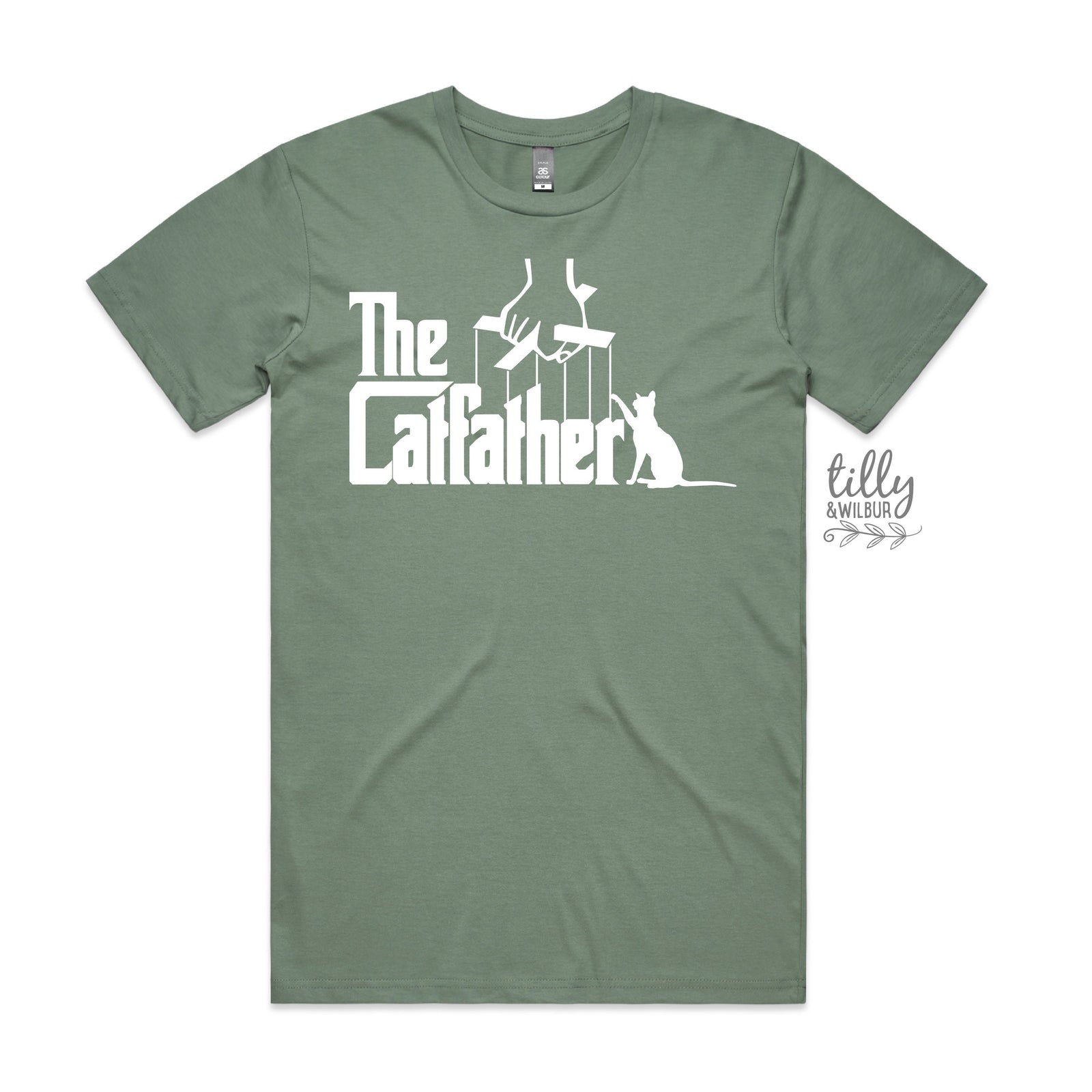 The Catfather T-Shirt, Cat T-Shirt, Funny Cat T-Shirt, Kitty Shirt, Kitten T-Shirt, I Love Cats T-Shirt, Animal Lover, Funny Men's T-Shirt