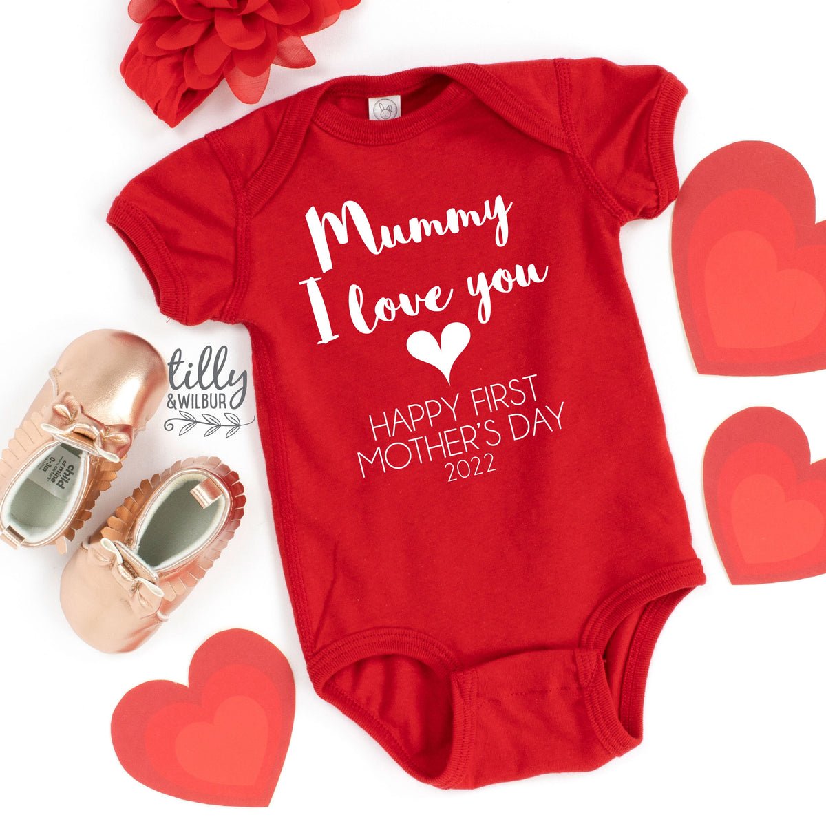 Mummy I Love You Happy First Mother's Day 2022, 1st Mother's Day Gift, First Mother's Day, 1st Time Mum, Mothers Day Outfit, Mum Gift, Mummy