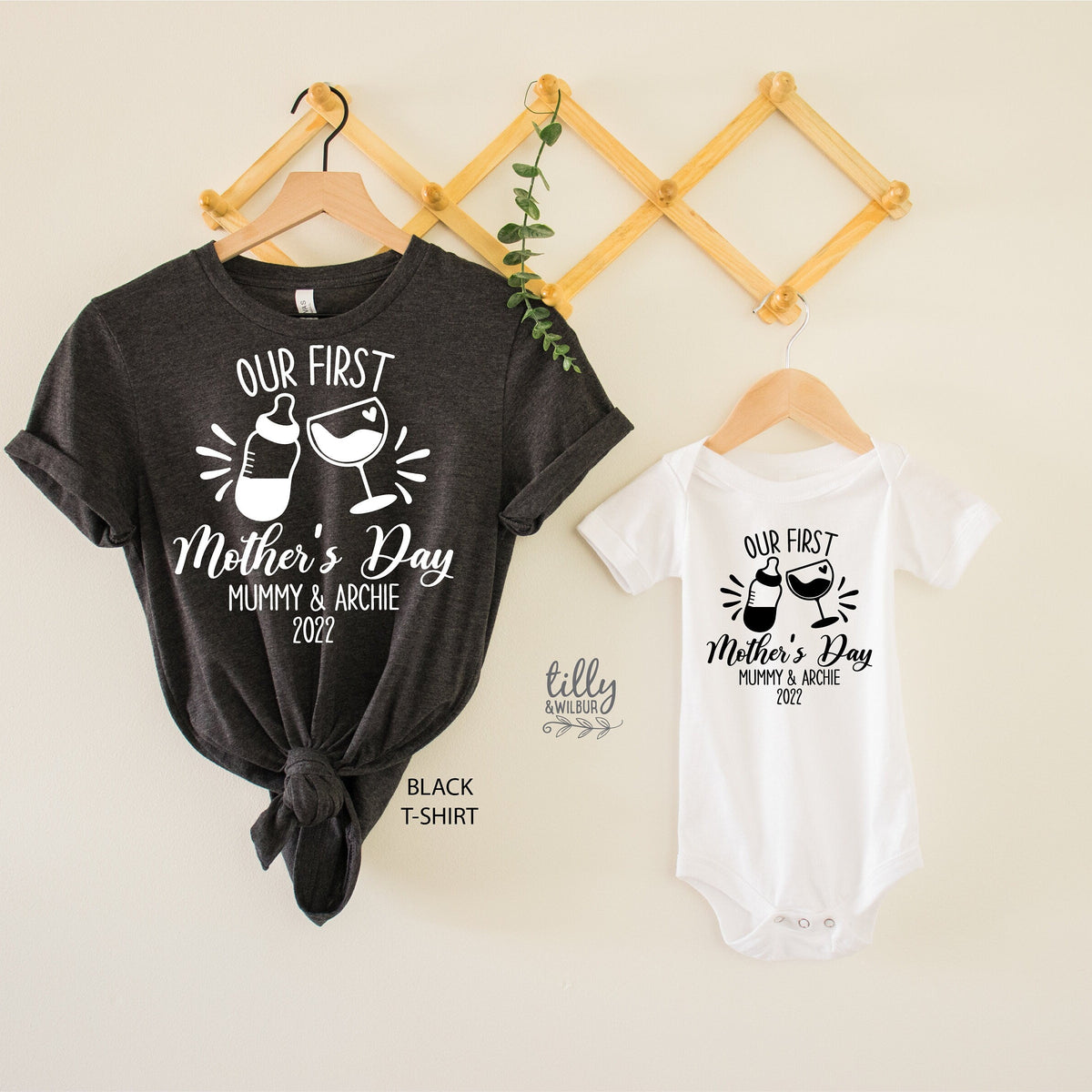 Our First Mother's Day 2022 Matching Outfits, Personalised Mother's Day Gift, 1st Mother's Day Gift, Mummy And Me T-Shirts, Mothers Day Gift