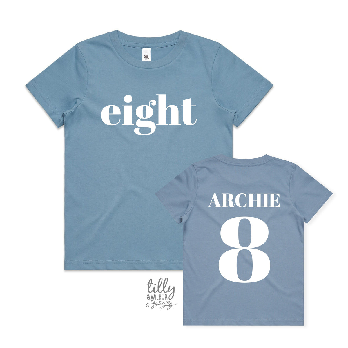 Eight T-Shirt, Eight Year Old Birthday T-Shirt, 8th Birthday Gift, Boy's 8th Birthday T-Shirt, I Am Eight, Birthday Boy,  Happy 8th Birthday