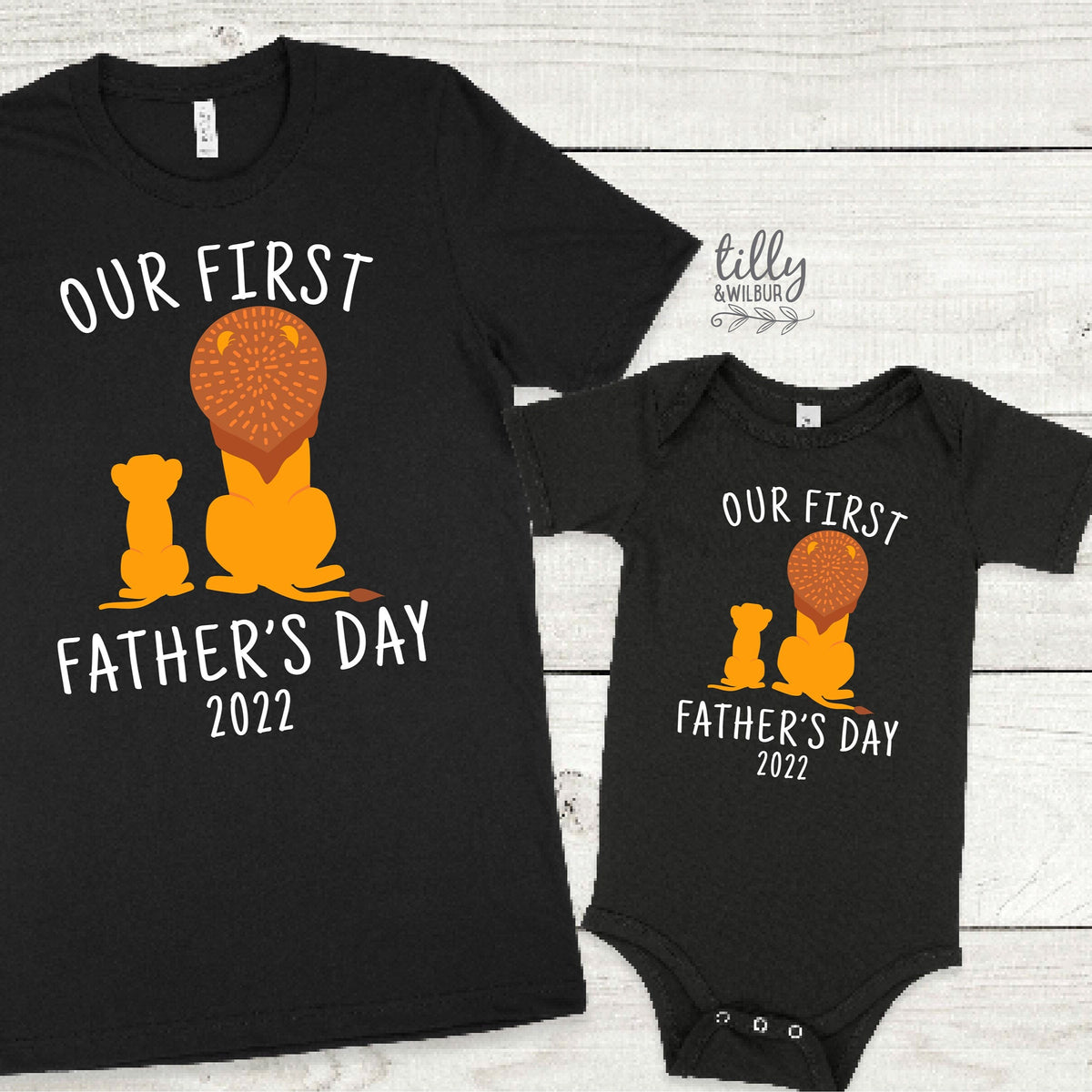 Our First Father's Day 2022 Matching Set, I Love You Daddy Happy 1st Father's Day, Matching Father's Day Outfits, 1st Father's Day Baby Gift