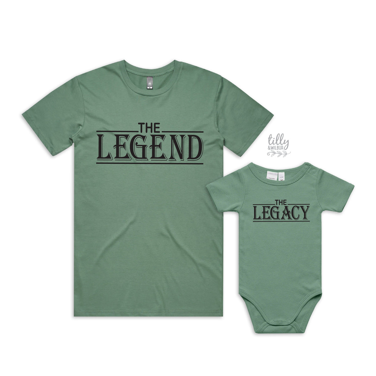 The Legend The Legacy Father Son Daddy Daughter Matching Shirts, Matching Dad And Baby, Father's Day Gift, Newborn Gift, New Dad T-Shirt