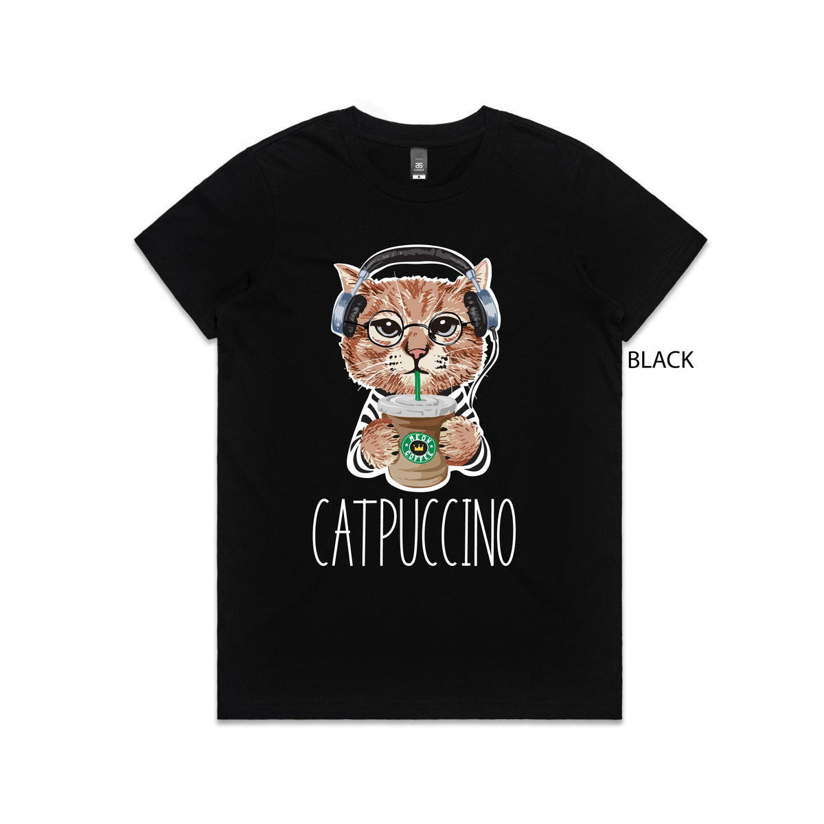 Cat T-Shirt, Catpuccino T-Shirt, Funny Cat T-Shirt, Womens, Mens & Kids Sizing, Kitty Tee, Kitten T-Shirt, I Love Cats T-Shirt, Cat Lover