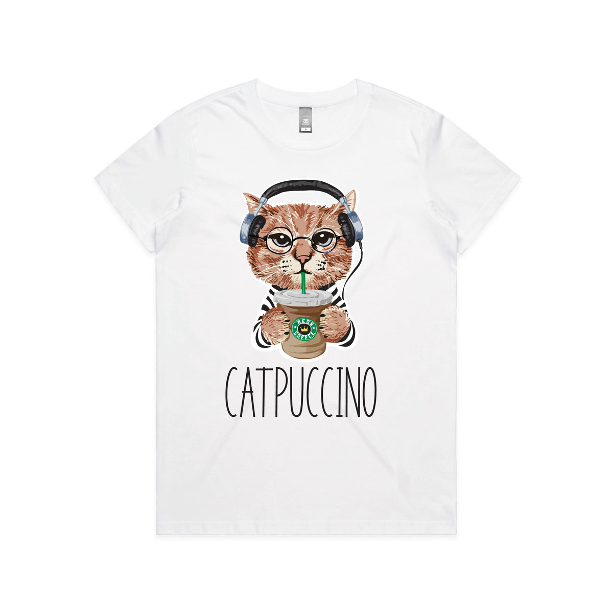 Cat T-Shirt, Catpuccino T-Shirt, Funny Cat T-Shirt, Womens, Mens & Kids Sizing, Kitty Tee, Kitten T-Shirt, I Love Cats T-Shirt, Cat Lover