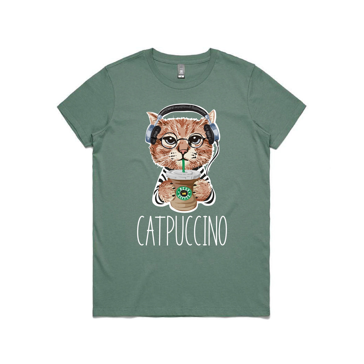 Cat T-Shirt, Catpuccino T-Shirt, Funny Cat T-Shirt, Womens, Mens & Kids Sizing, Kitty Tee, Kitten T-Shirt, I Love Cats T-Shirt, Cat Lover
