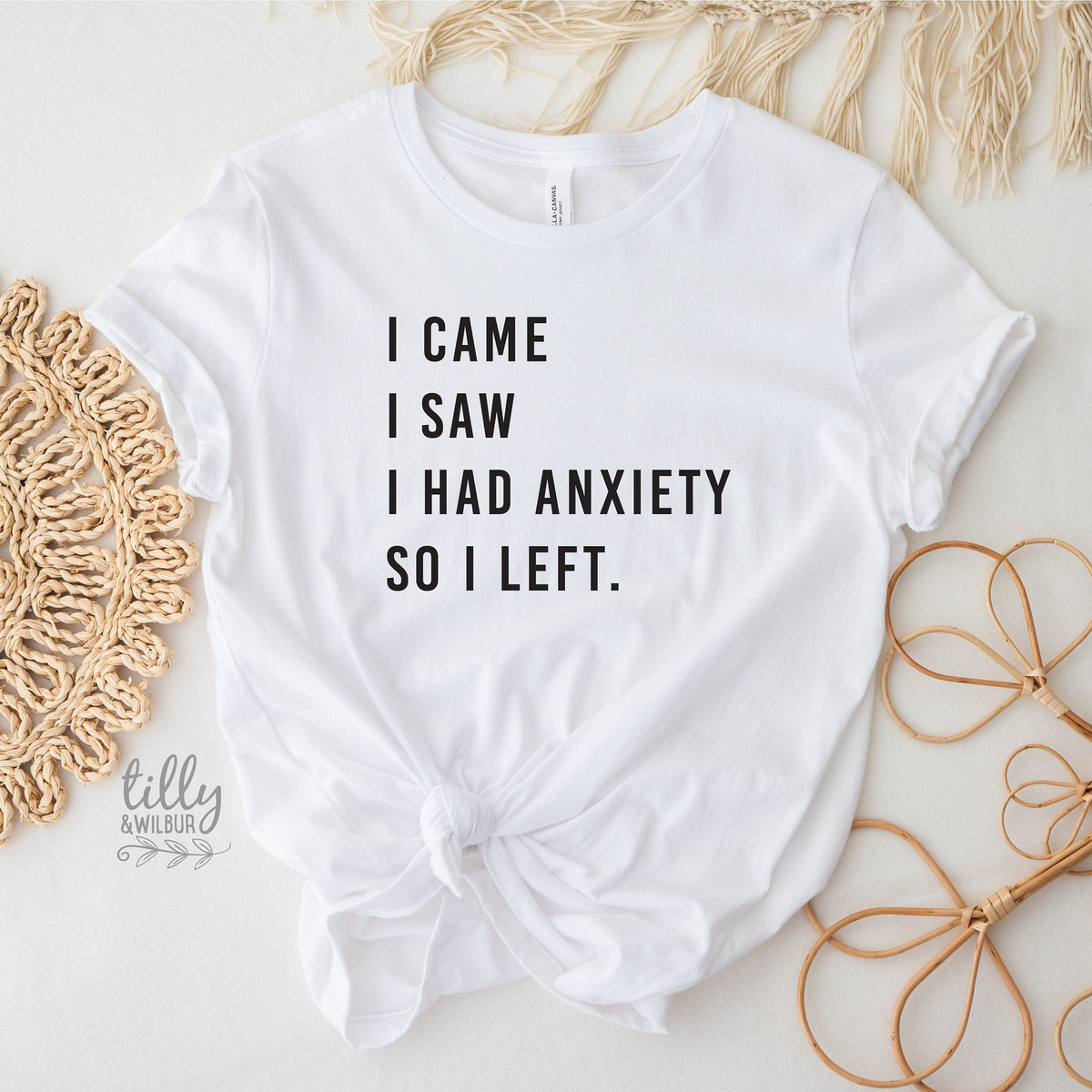 I Came I Saw I Had Anxiety So I Left T-Shirt, Anxiety T-Shirt, Funny T-Shirt, Funny Sayings T-Shirt, Funny Women's T-Shirt, Gift For Her