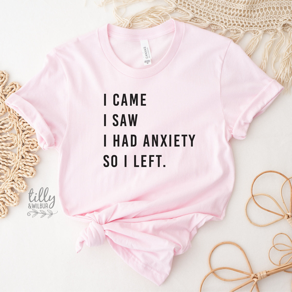 I Came I Saw I Had Anxiety So I Left T-Shirt, Anxiety T-Shirt, Funny T-Shirt, Funny Sayings T-Shirt, Funny Women's T-Shirt, Gift For Her
