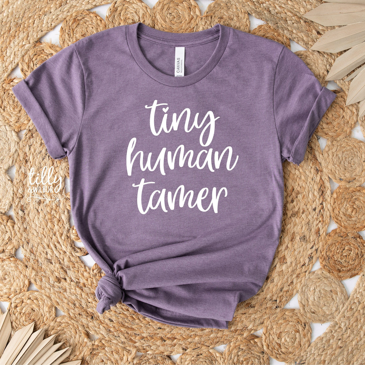 Funny Mum T-Shirt, Tiny Human Tamer T-Shirt, Funny Teacher T-Shirt, Parenting T-Shirt, Mother's Day T-Shirt, Mum T-Shirt, Funny Mum Gift