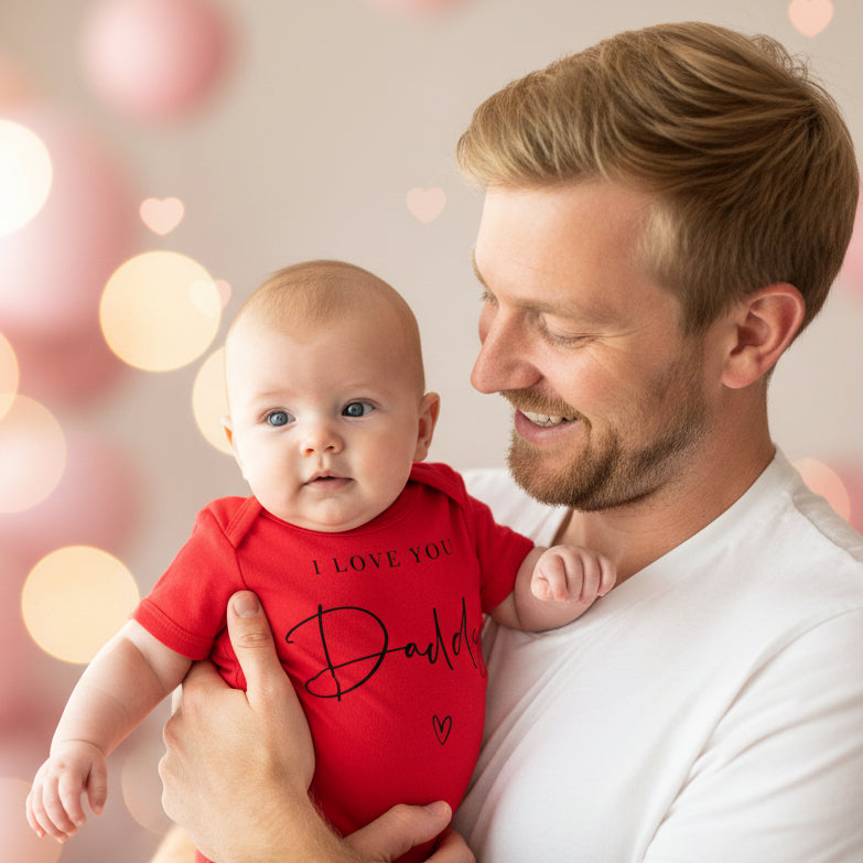 I Love You Daddy Bodysuit, Our First Father's Day 2023 Baby Bodysuit, I Love My Daddy Romper, Happy Father's Day, 1st Fathers Day Baby Gift