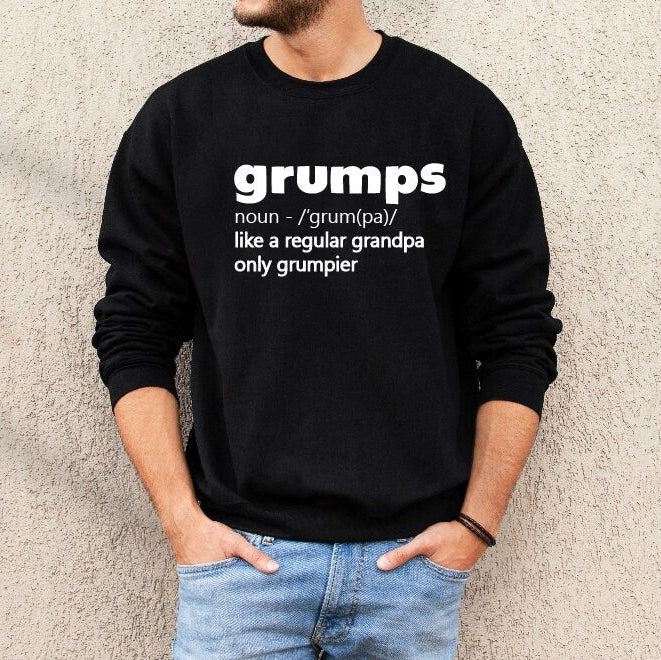 Grandpa Sweatshirt, Grumps Like A Normal Grandpa Only Grumpier, Grandpa Gift, Grandad Gift, Grandparent Gift, Funny Grandpa Jumper, Dad Gift
