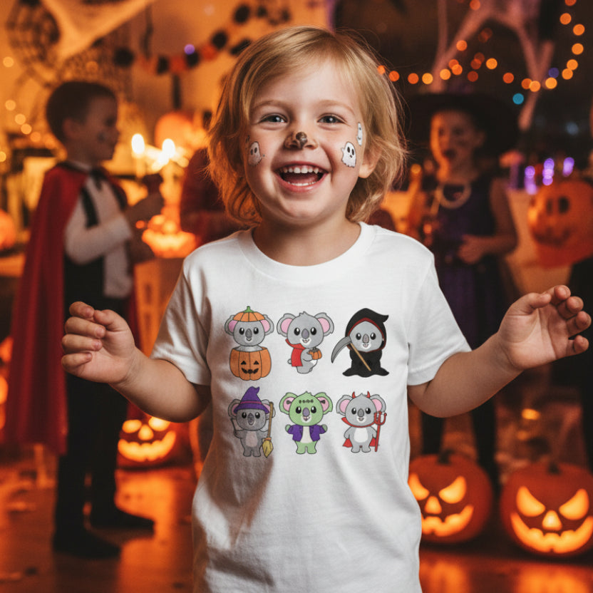 Koala Halloween T-Shirt, Halloween T-Shirt, Halloween T-Shirt With Koalas, Women's Fancy Dress Shirt, Halloween Outfit, Aussie Halloween