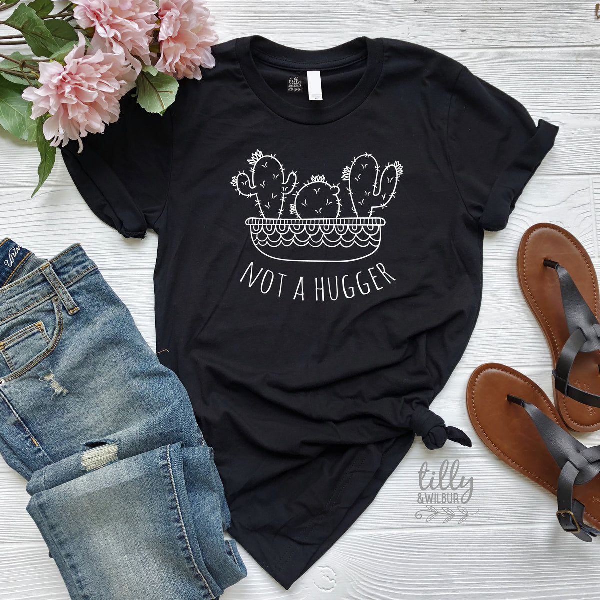 Not A Hugger Cactus T-Shirt