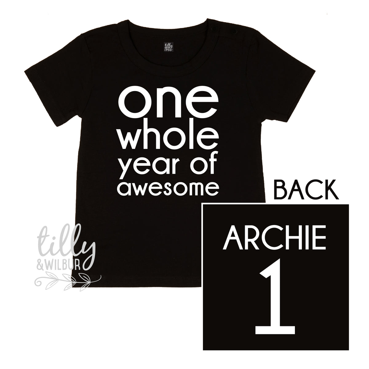 One Whole Year Of Awesome With Custom Name (MORE COLOURS & STYLES)