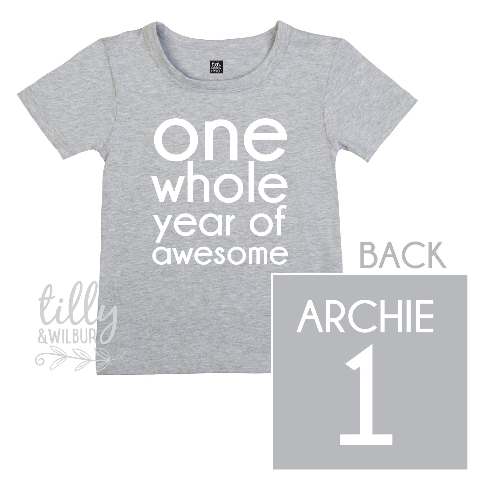 One Whole Year Of Awesome Boys 1st Birthday T-Shirt
