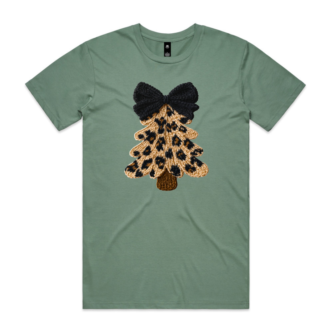 Faux Yarn Leopard Print Christmas Trees (MORE COLOURS &amp; STYLES)