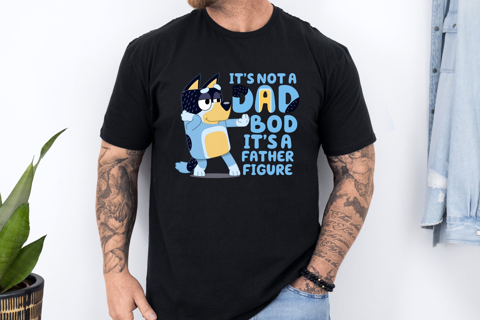 *MORE COLOURS AVAILABLE* It's Not A Dad Bod, It's A Father Figure Bandit (Bluey's Dad) T-Shirt