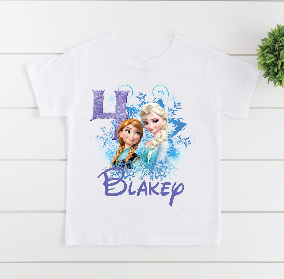 Frozen Birthday Design With Custom Name &amp; Age