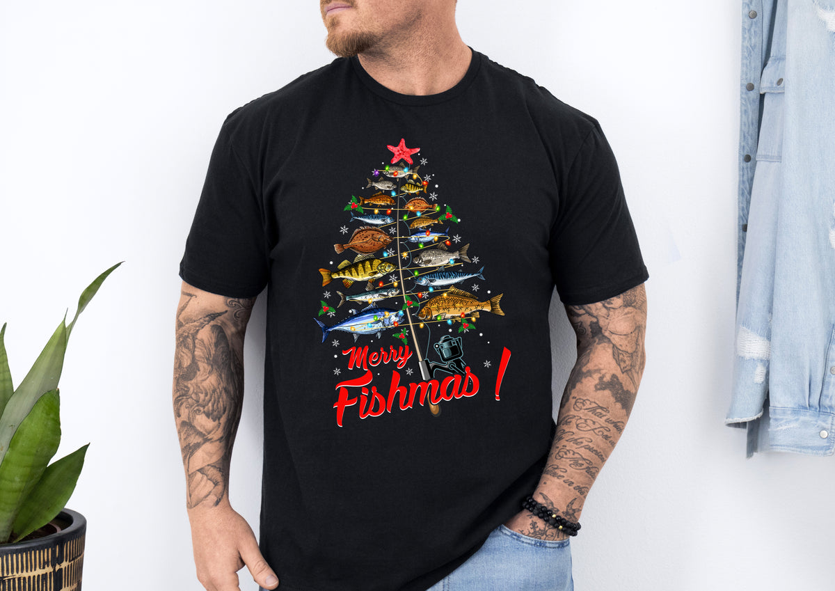 *MORE COLOURS AVAILABLE* Merry Fishmas T-Shirt