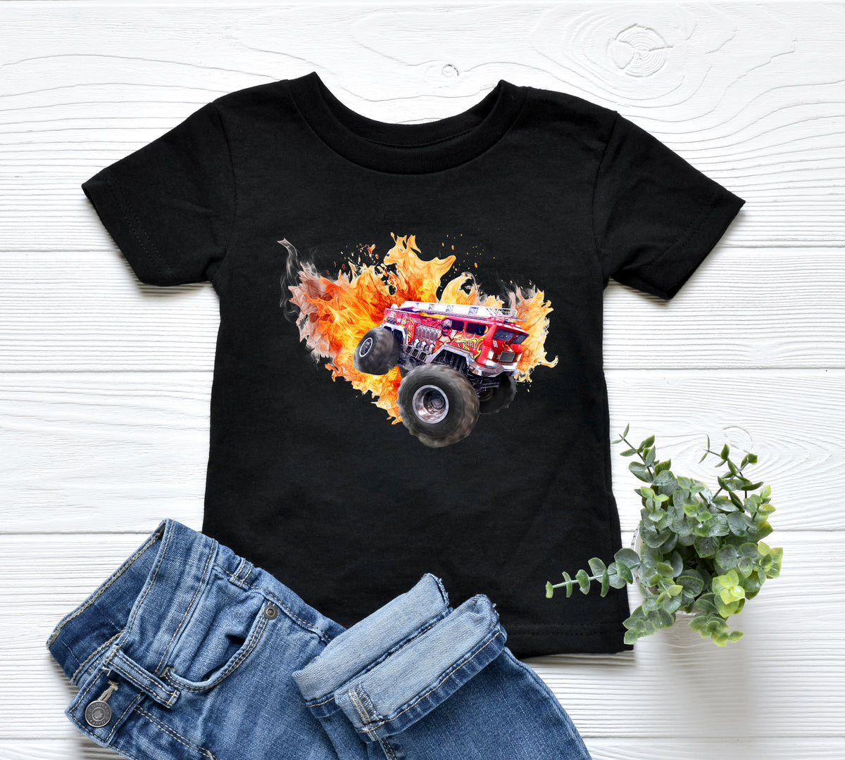 5 Alarm Monster Truck Hot Wheels T-Shirt