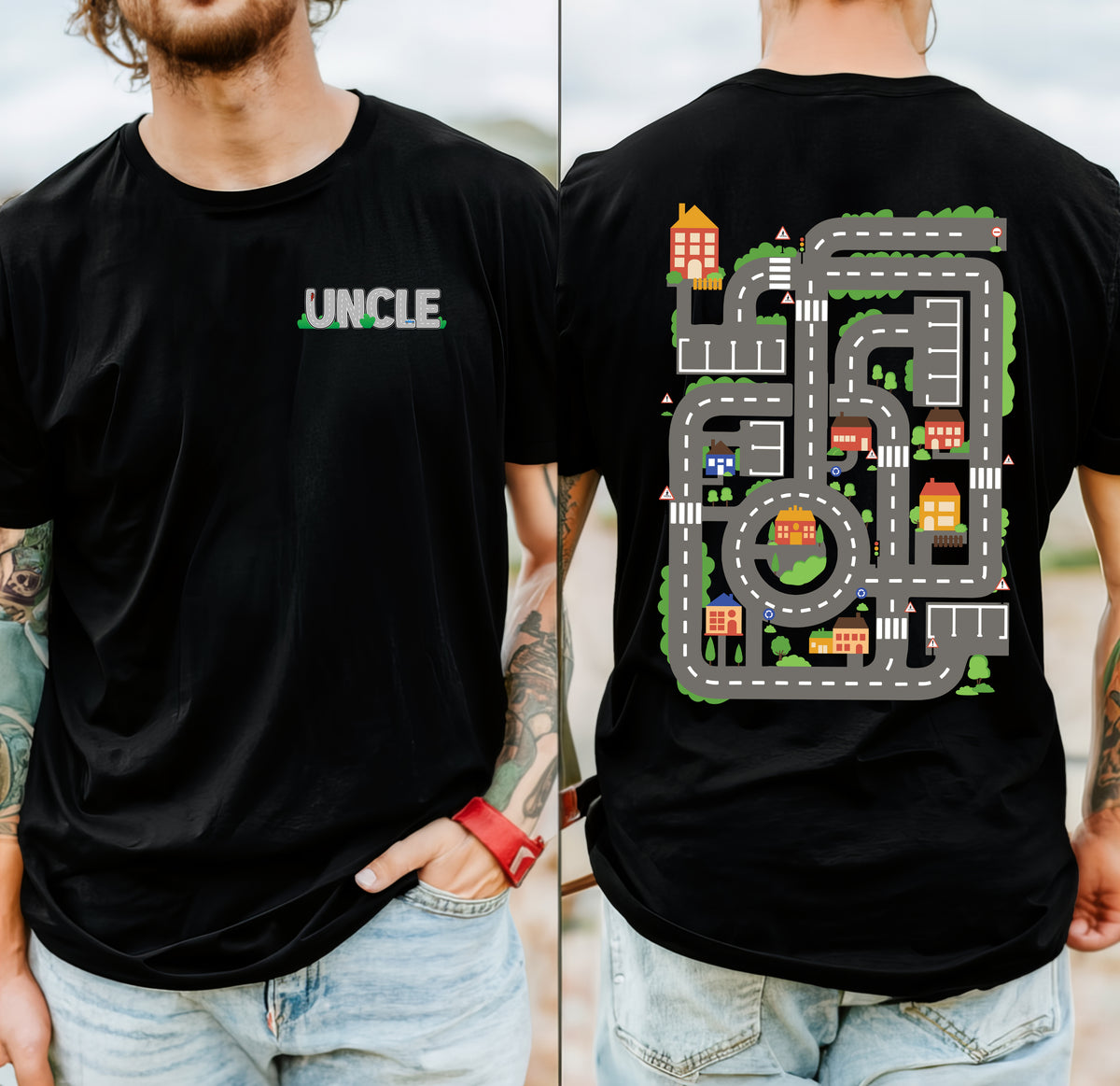 Uncle&#39;s Car Track T-Shirt