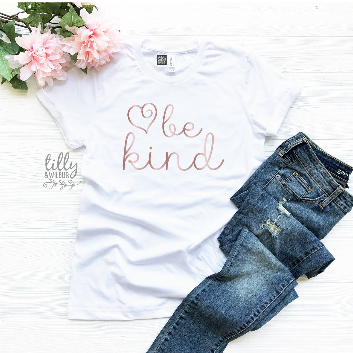 Be Kind With Love Heart MORE COLOURS &amp; STYLES