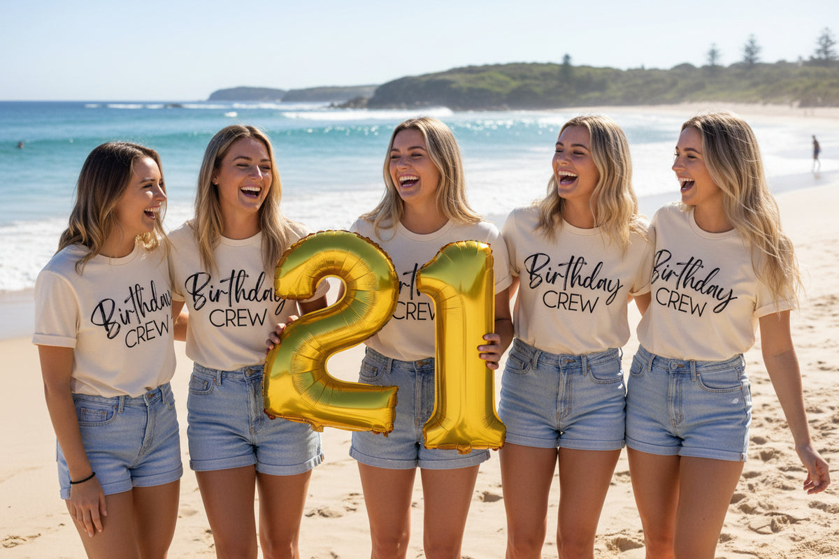 Birthday Crew (MORE COLOURS &amp; STYLES)