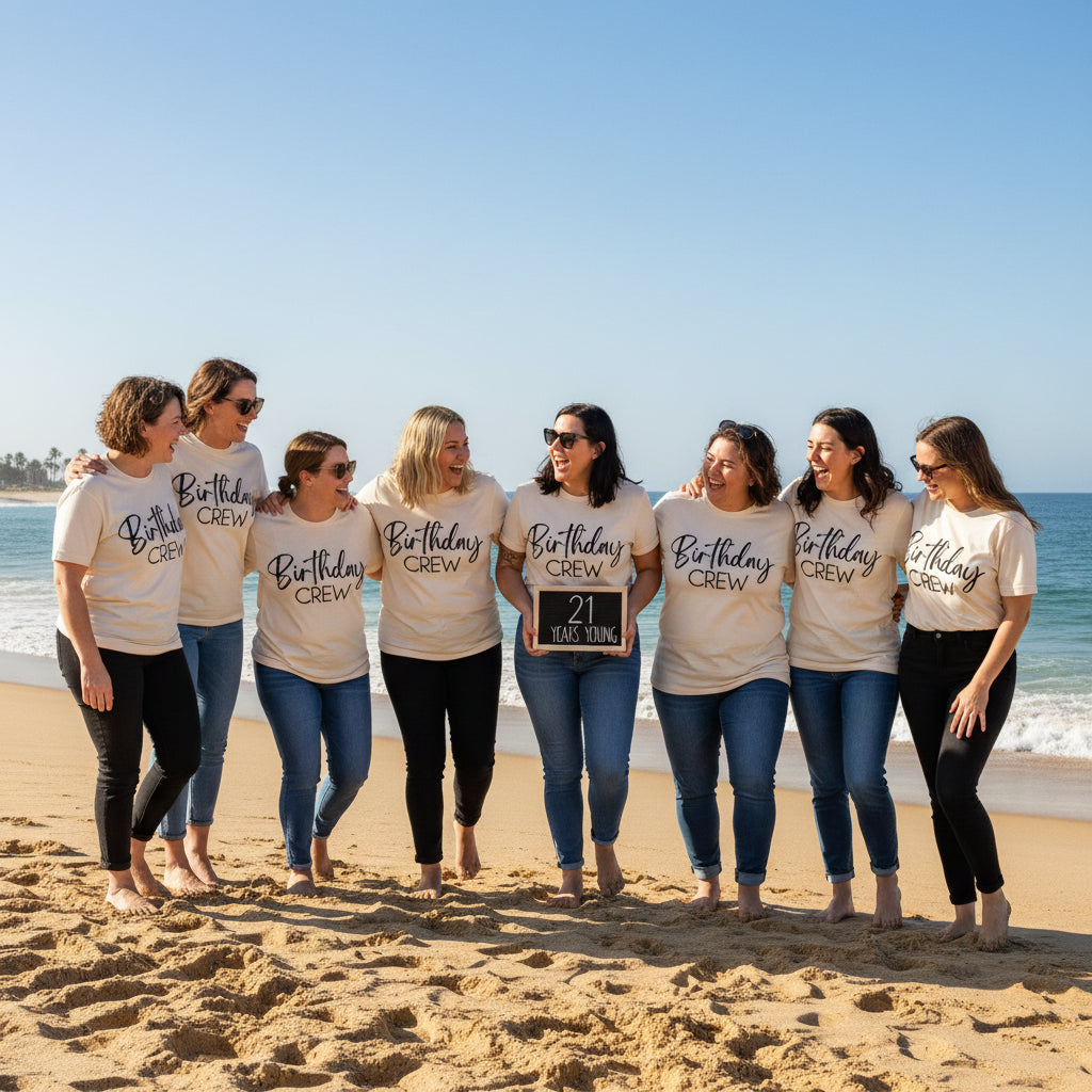 Birthday Crew MORE COLOURS &amp; STYLES