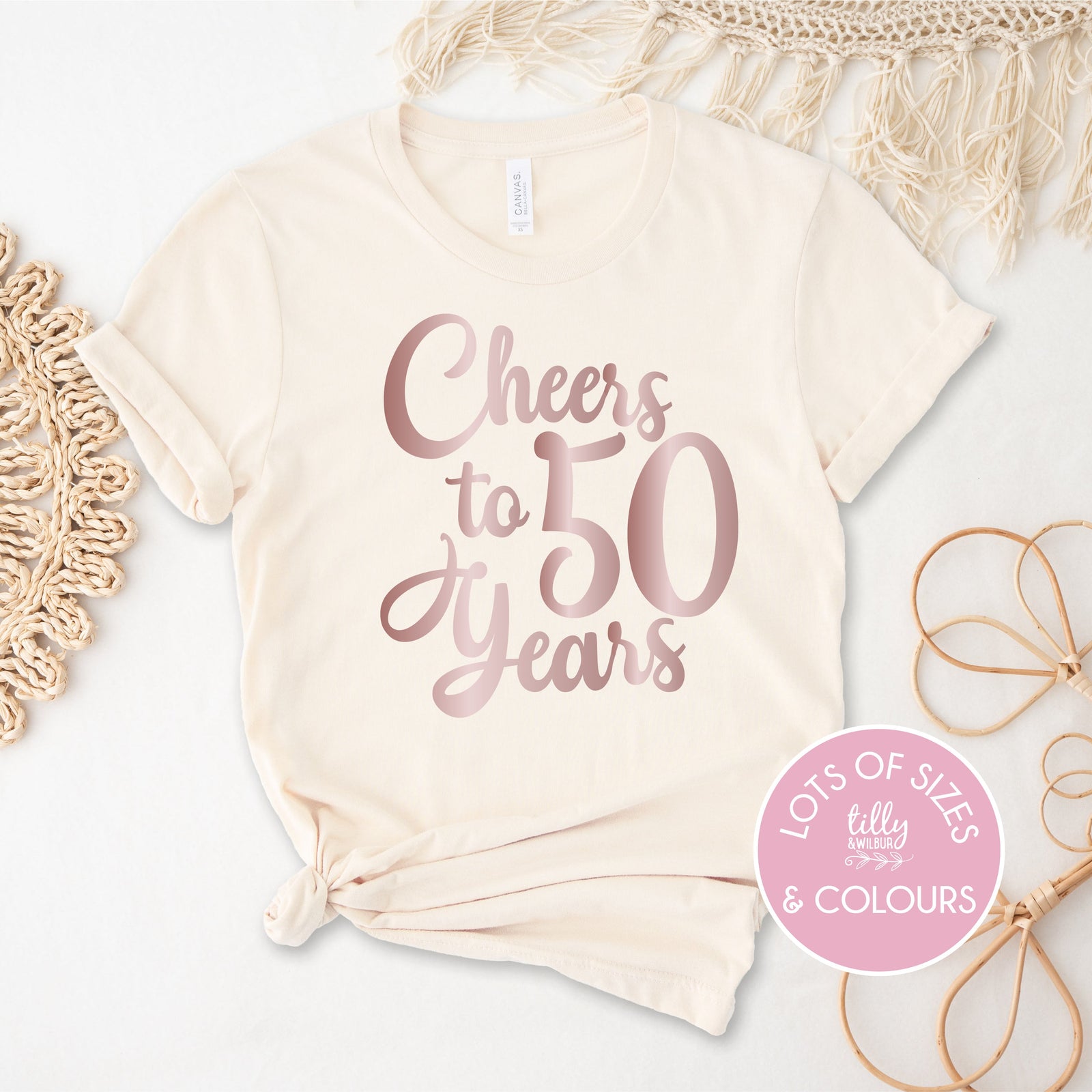 Cheers To 50 Years (MORE COLOURS & STYLES)