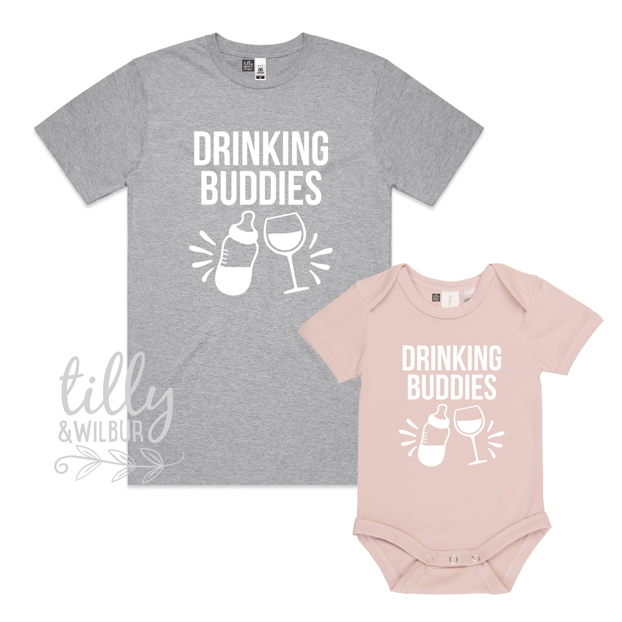 *MORE COLOURS AVAILABLE* Drinking Buddies Wine Matching Outfit