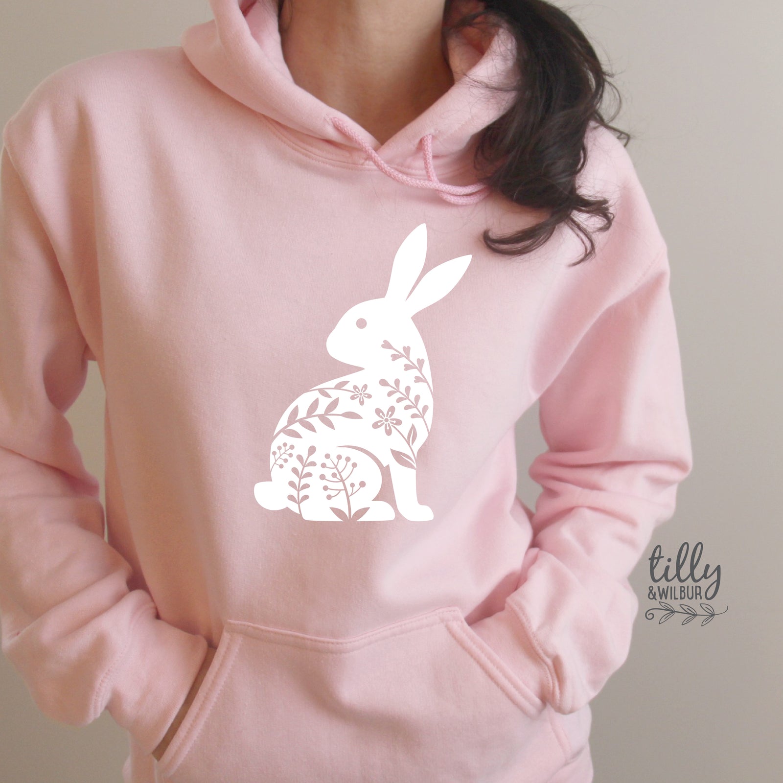 Floral Easter Bunny Shirt | Womens Easter Bunny Shirt | Boho Easter Bunny Shirt | Cute Easter Outfit | Bunny Silhouette Easter Tee