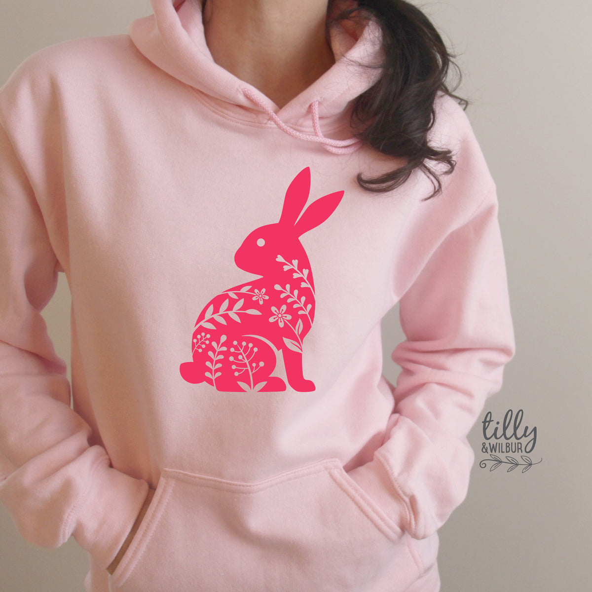 Floral Easter Bunny Shirt | Womens Easter Bunny Shirt | Boho Easter Bunny Shirt | Cute Easter Outfit | Bunny Silhouette Easter Tee