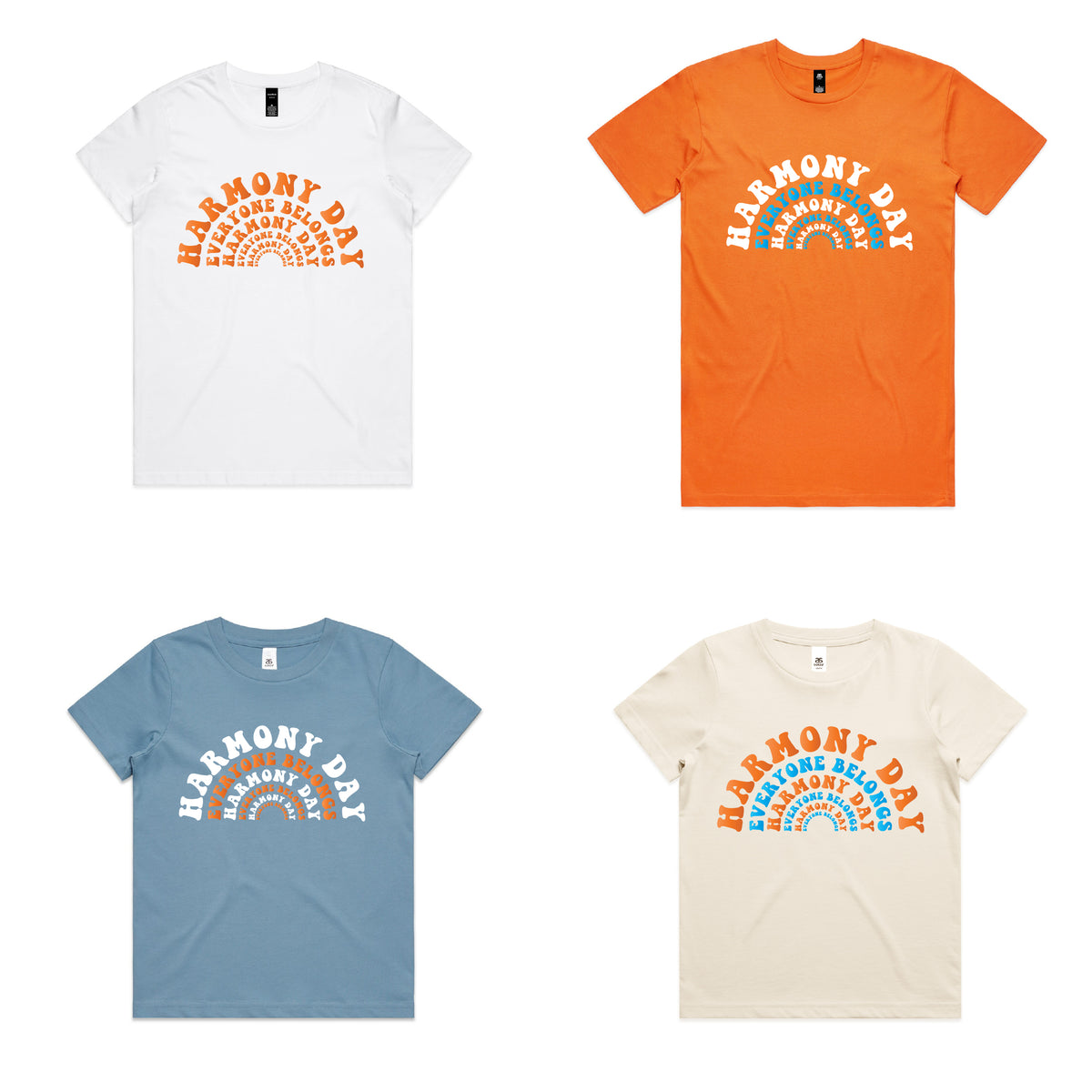 Harmony Day Everyone Belongs Rainbow MORE COLOURS &amp; STYLES